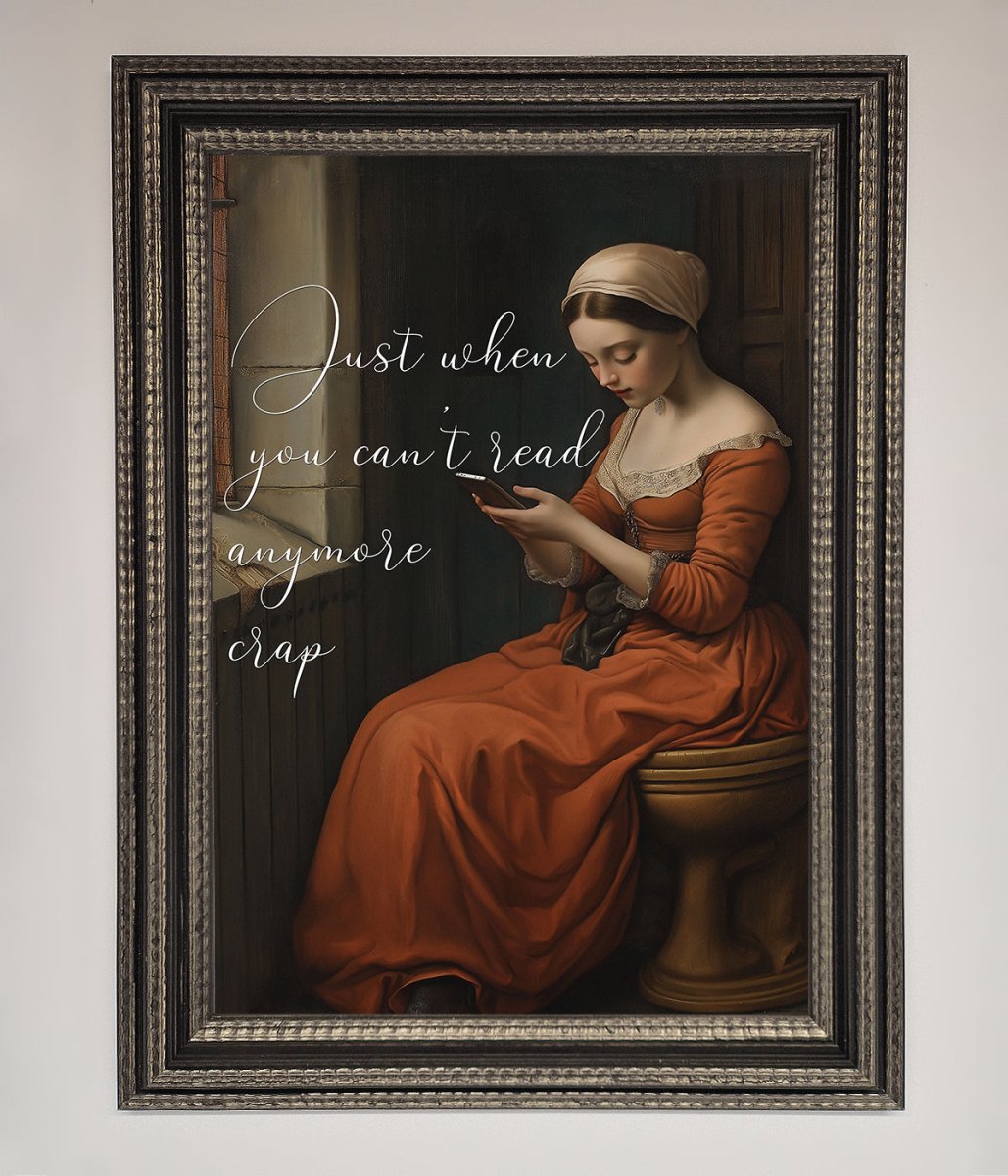 No More Crap Framed Poster-13