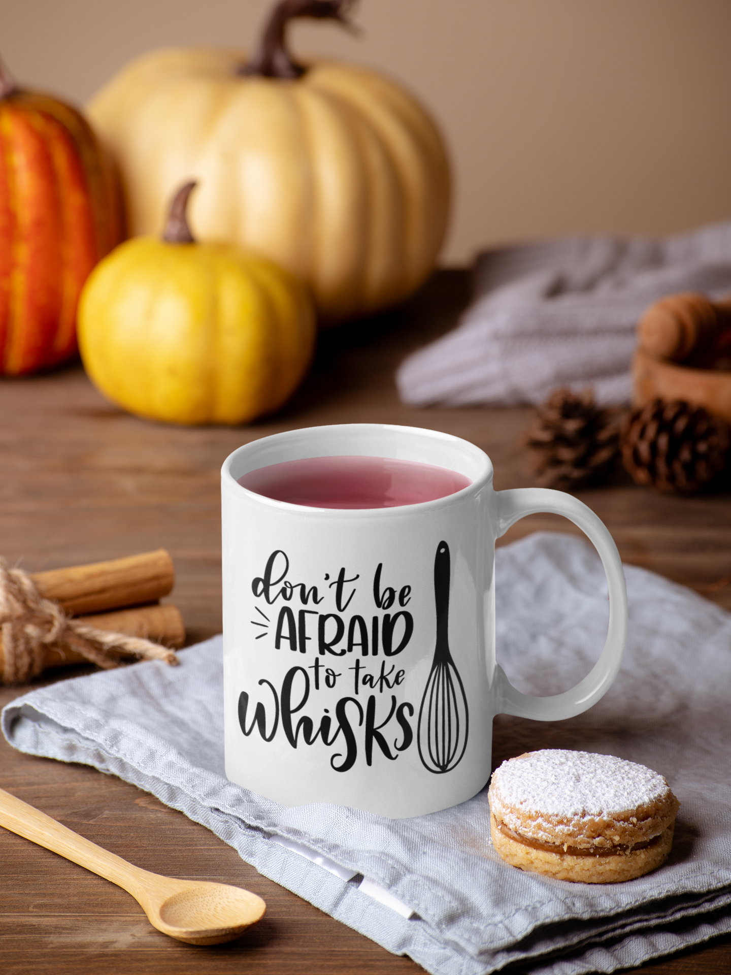 Dont Be Afraid To Take Whisks Kitchen Mug-1