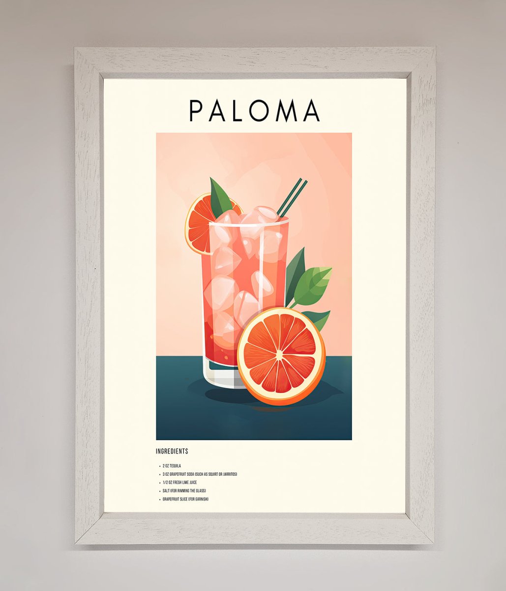 Paloma Cocktail Framed Poster-2