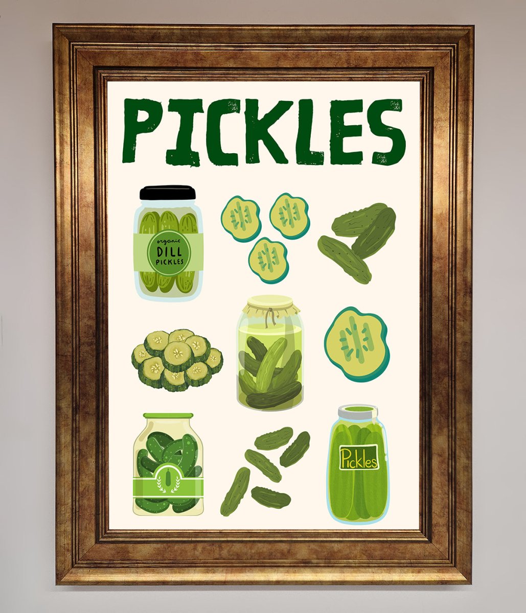 Pickle Lover Framed Wall Art-7