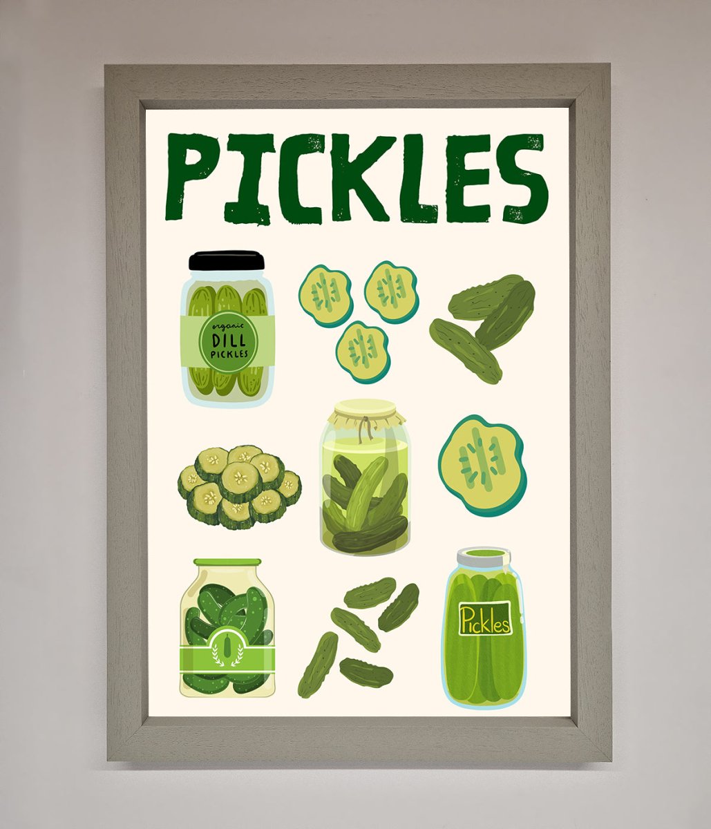 Pickle Lover Framed Wall Art-3