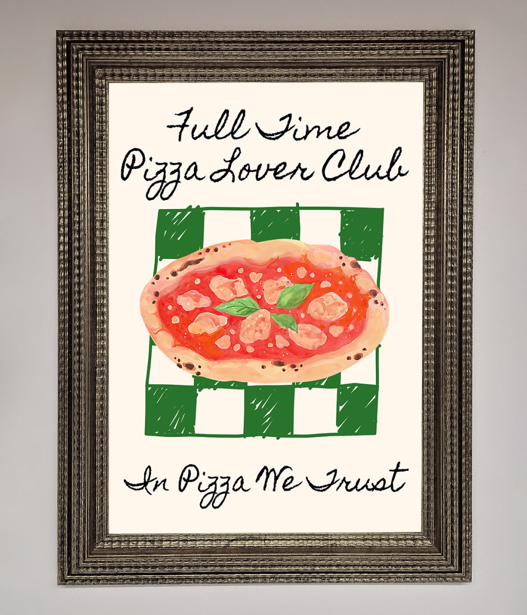 Pizza Lover Club Framed Wall Art-16