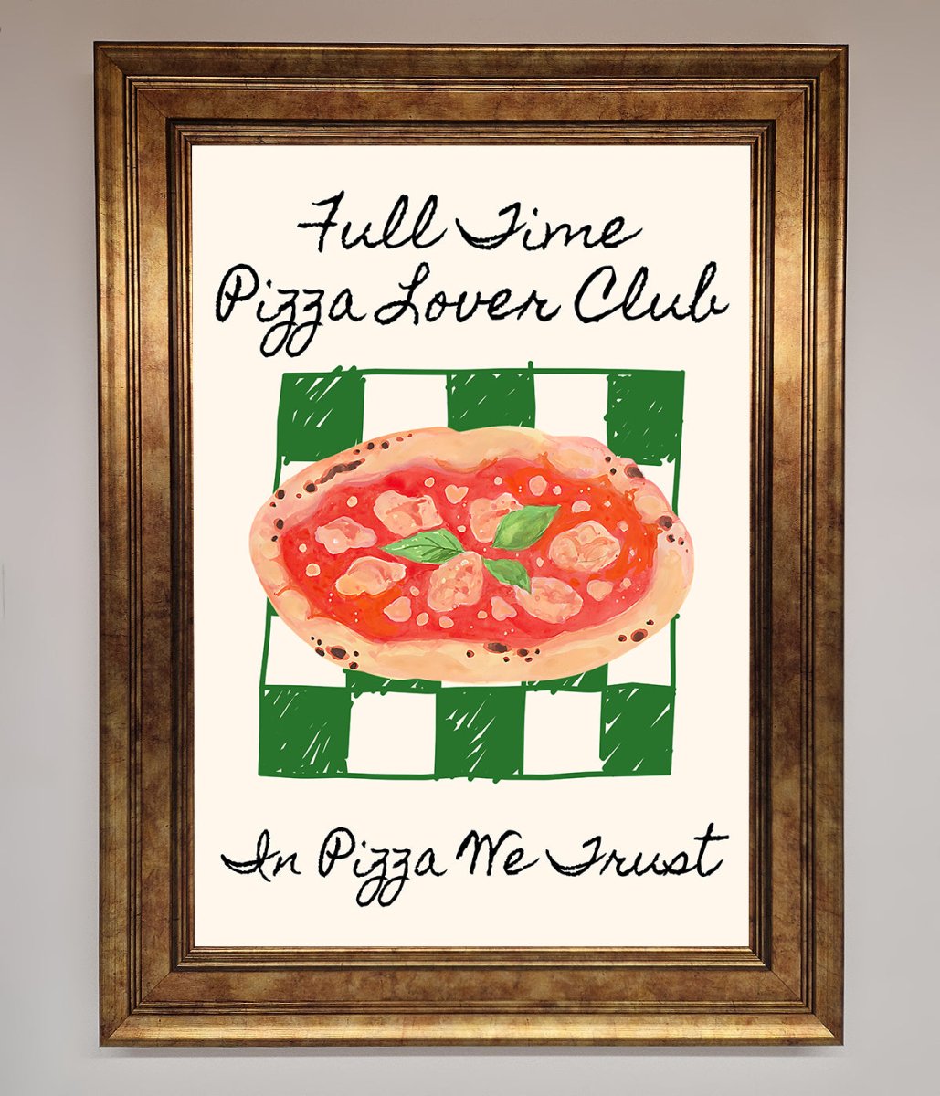 Pizza Lover Club Framed Wall Art-7