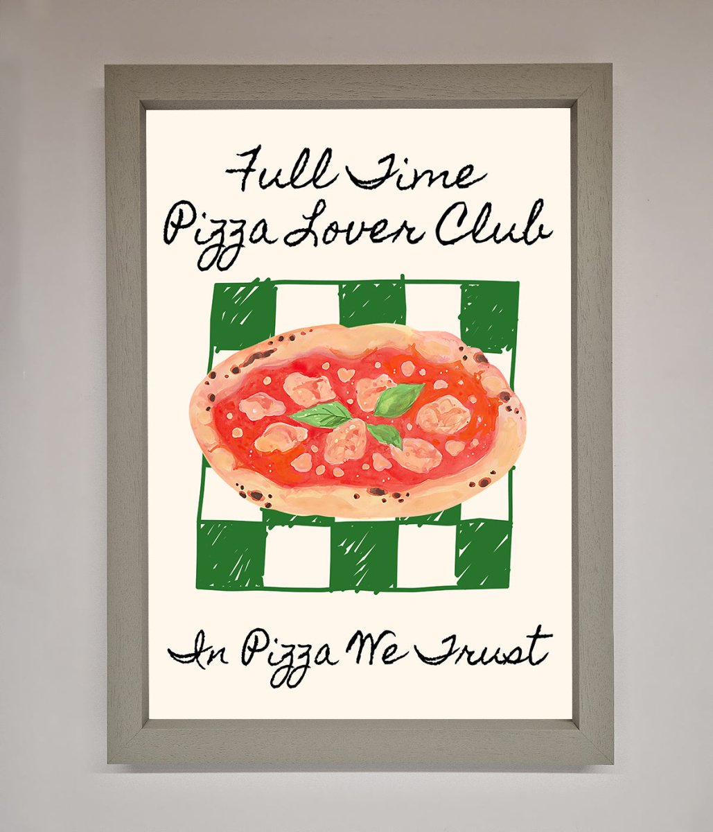 Pizza Lover Club Framed Wall Art-3