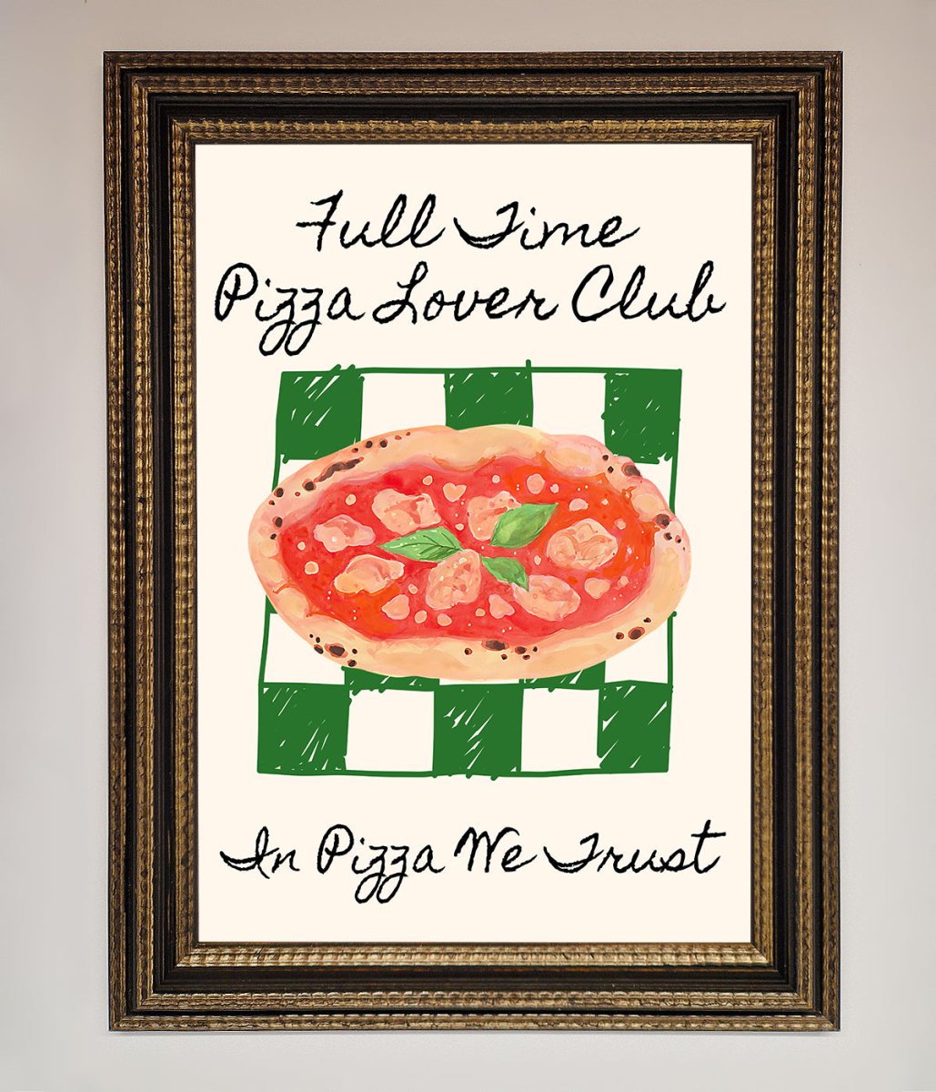 Pizza Lover Club Framed Wall Art-18