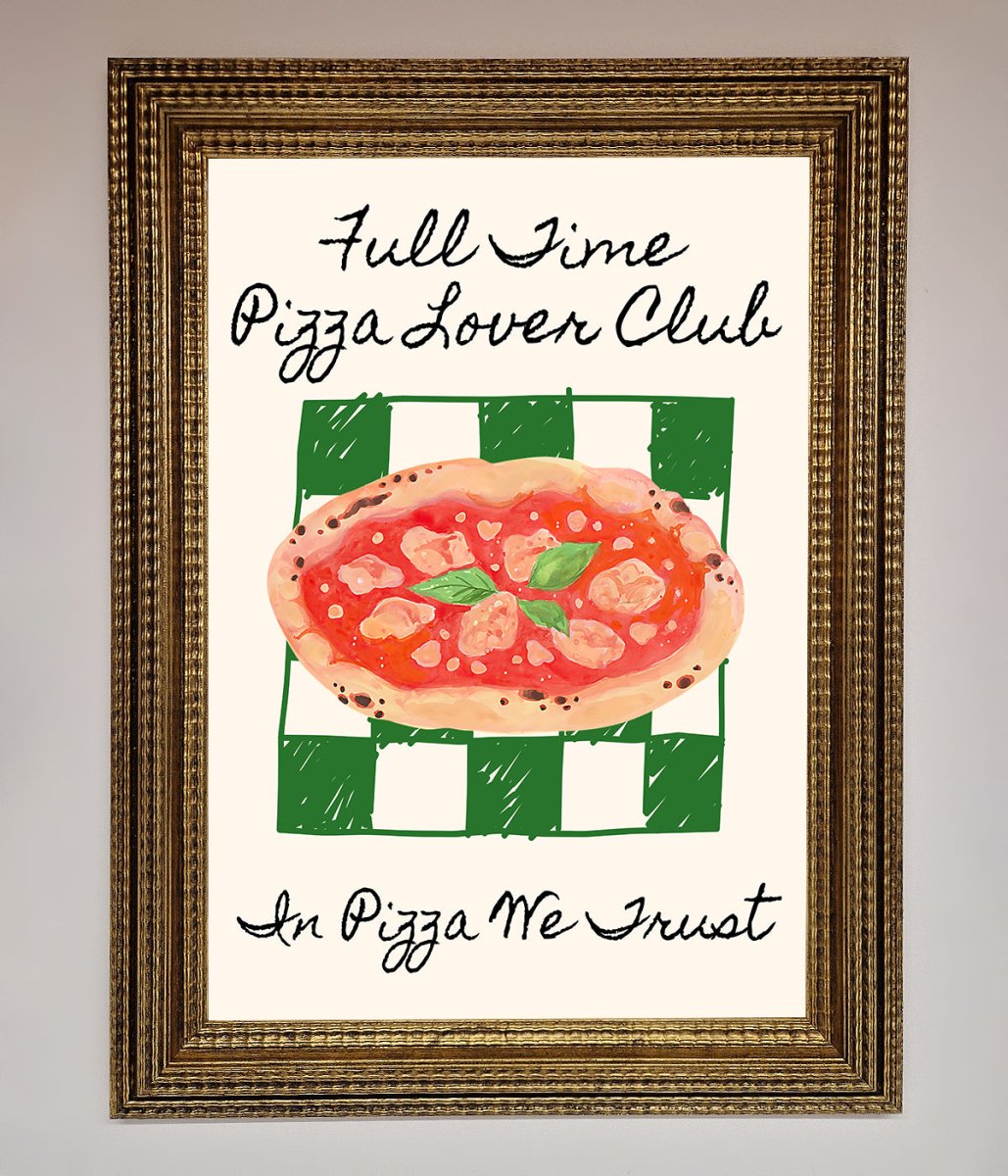 Pizza Lover Club Framed Wall Art-15