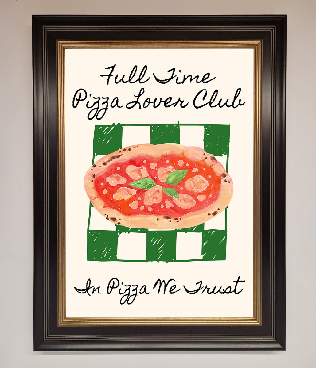 Pizza Lover Club Framed Wall Art-9