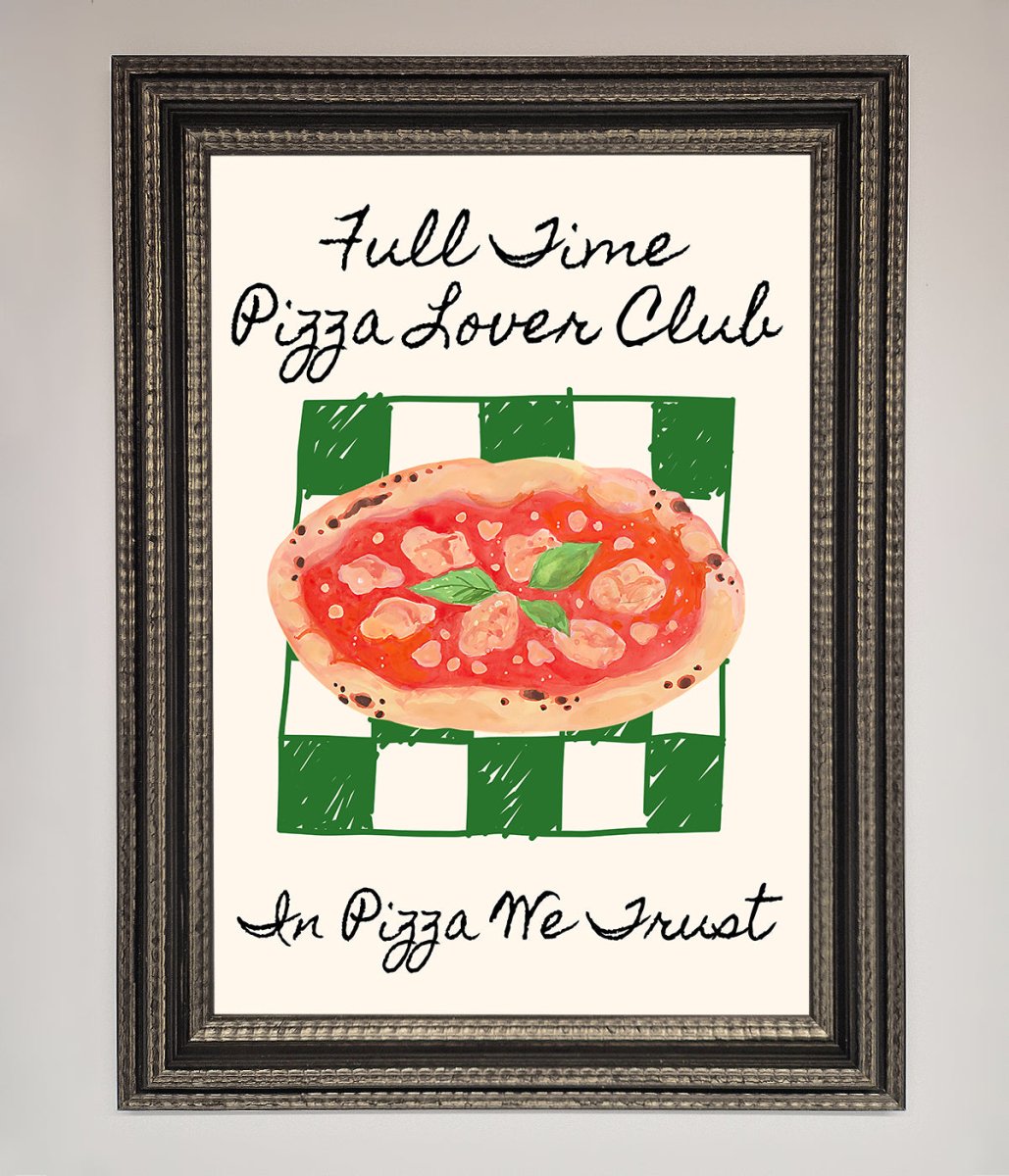 Pizza Lover Club Framed Wall Art-17