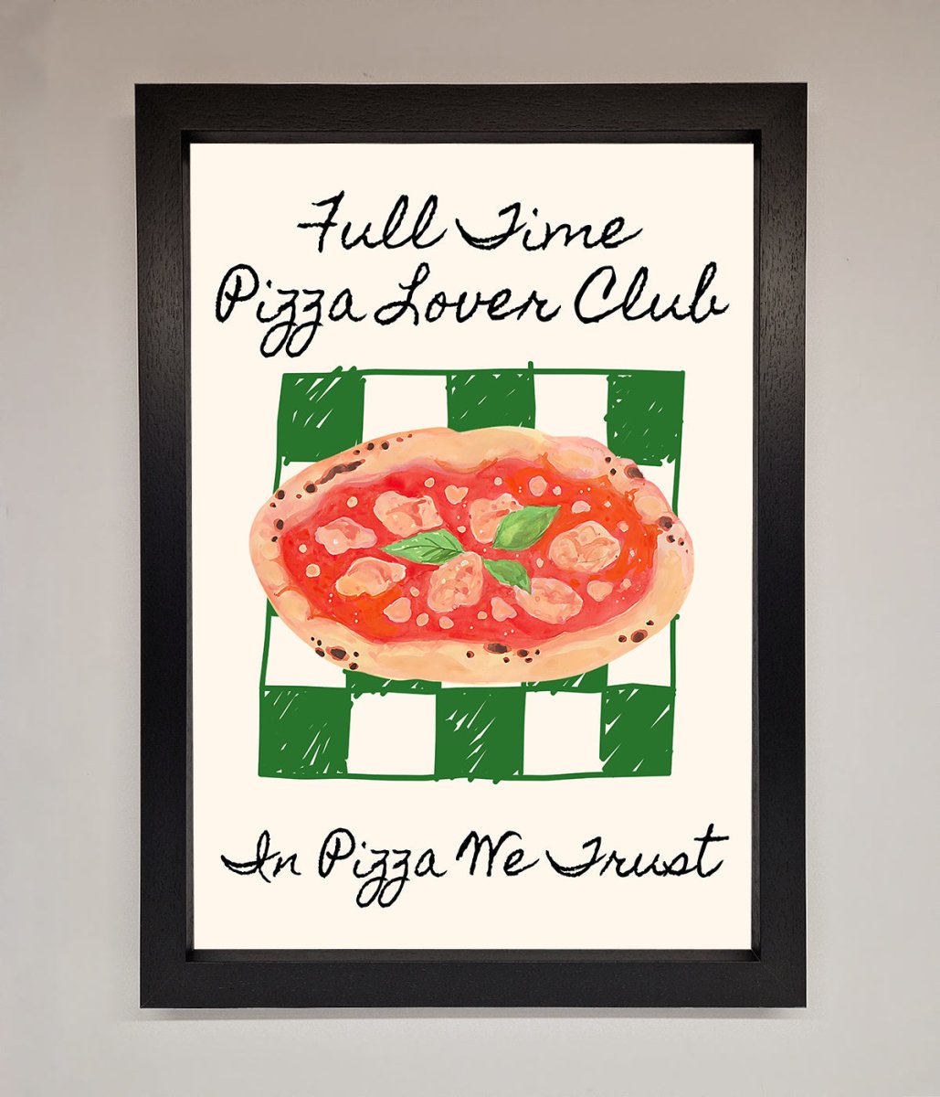 Pizza Lover Club Framed Wall Art-1