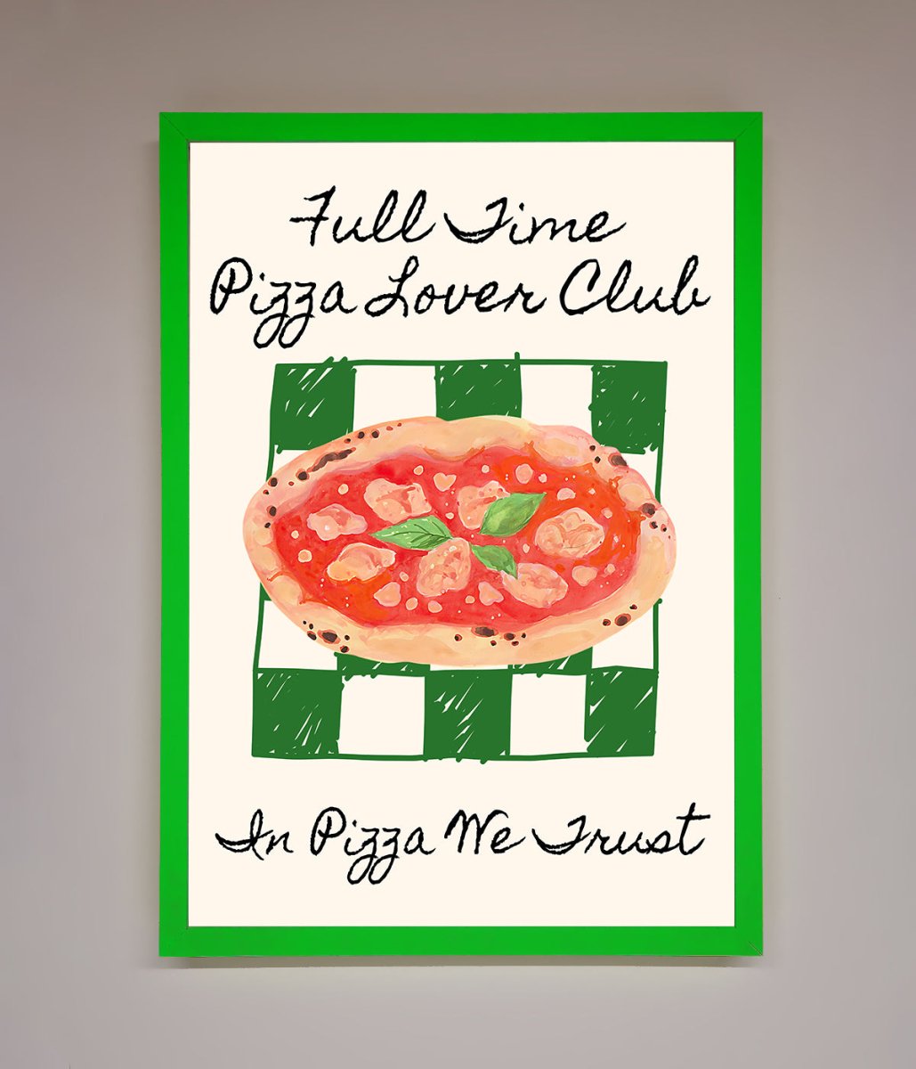 Pizza Lover Club Framed Wall Art-0