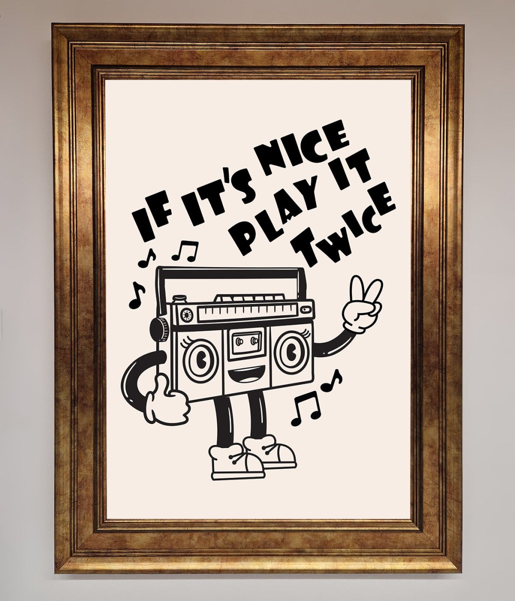 Play Twice Framed Wall Art-12