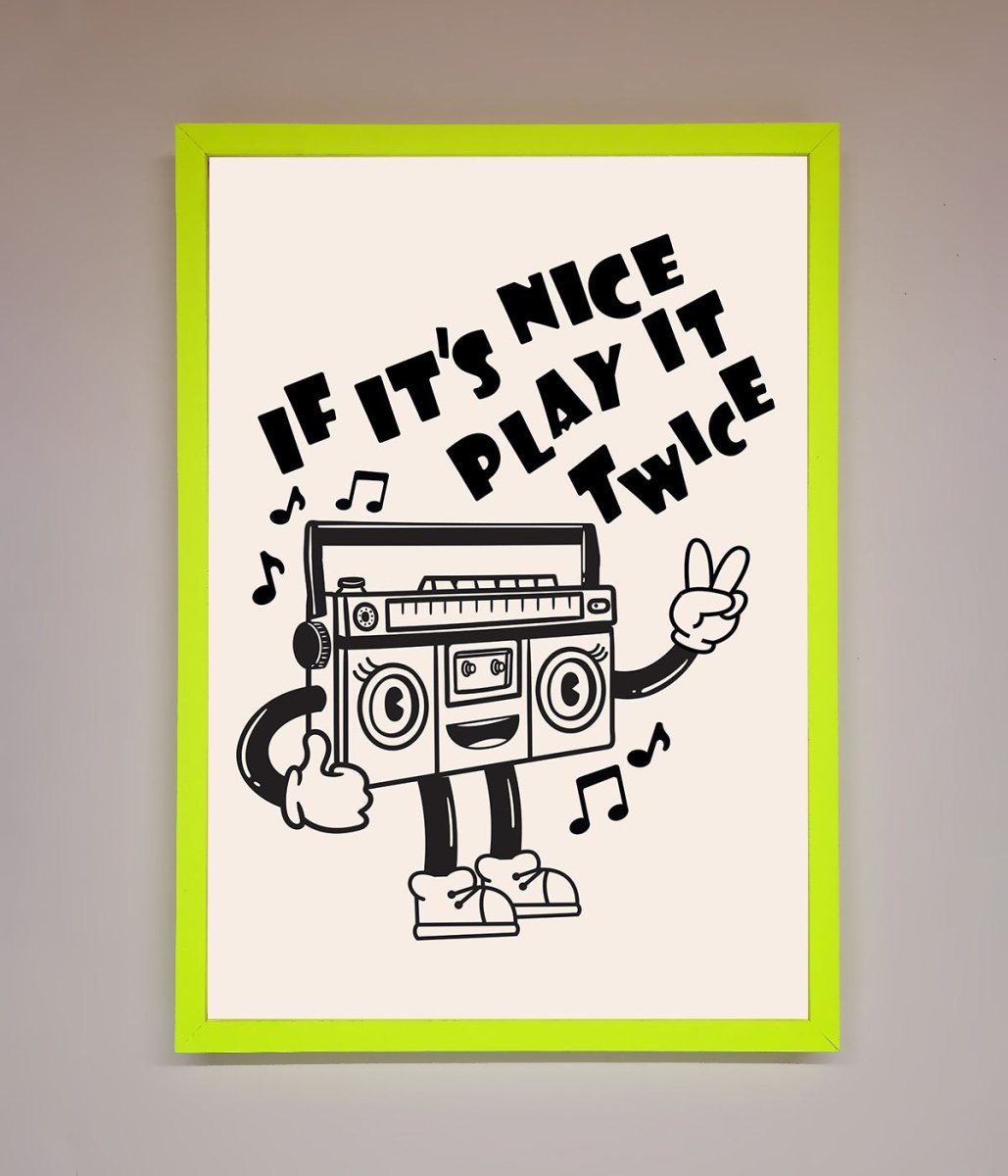 Play Twice Framed Wall Art-0
