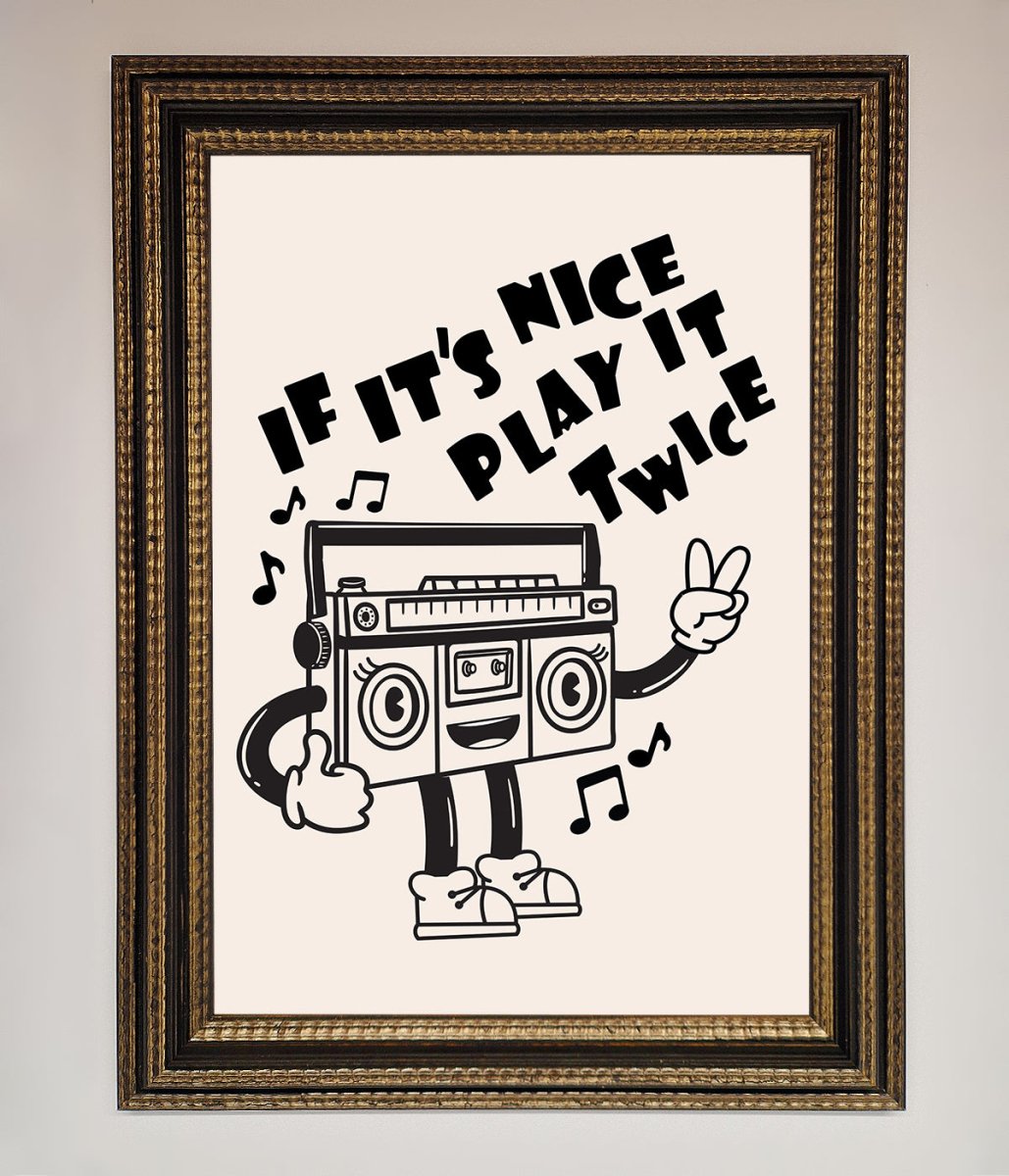 Play Twice Framed Wall Art-11