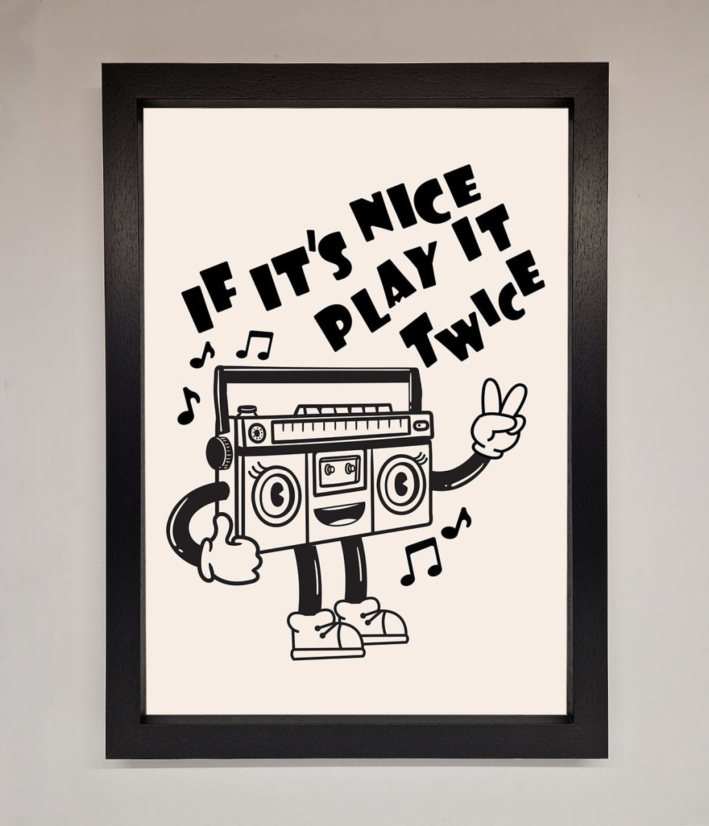Play Twice Framed Wall Art-1