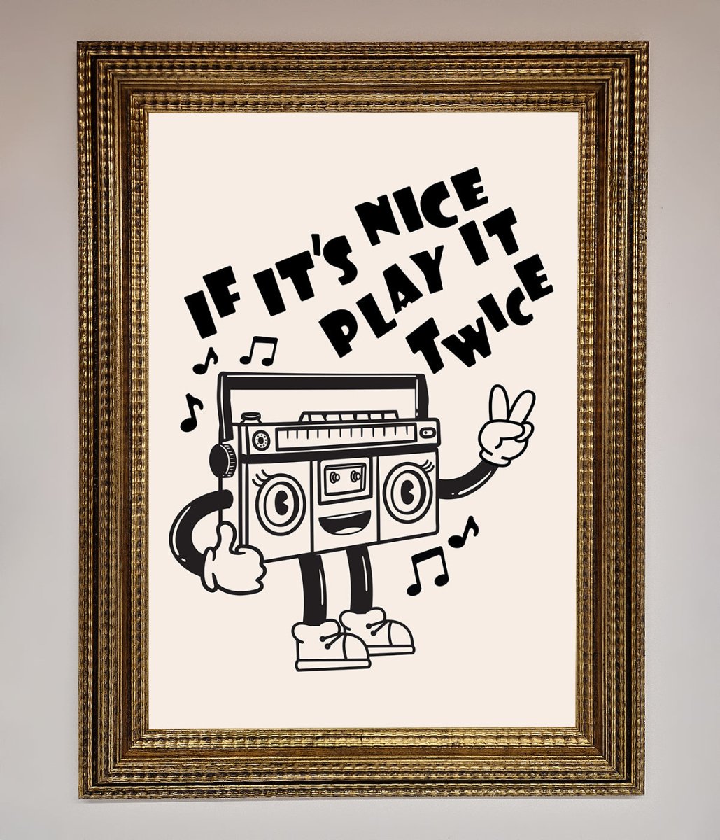 Play Twice Framed Wall Art-9