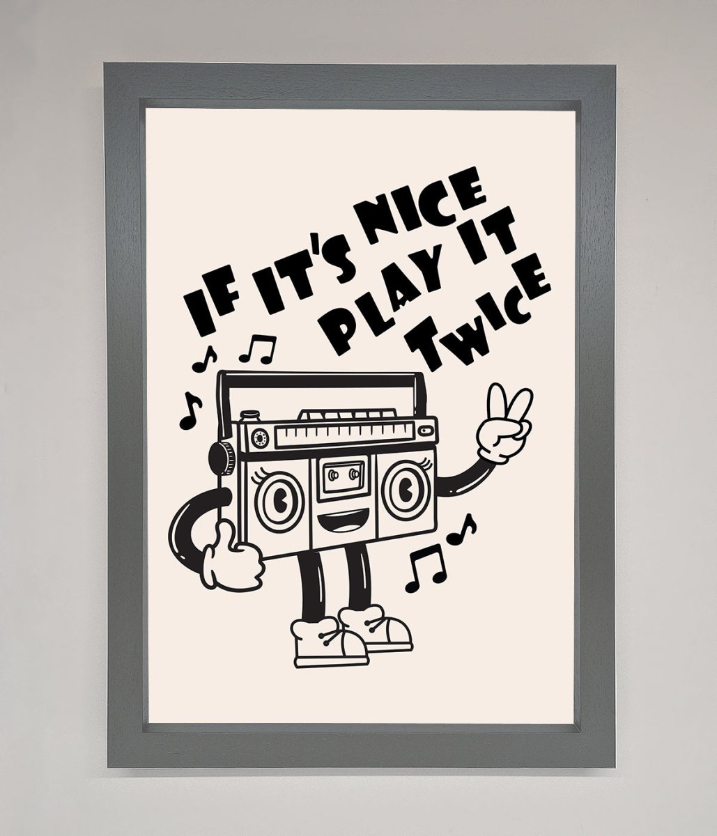 Play Twice Framed Wall Art-4