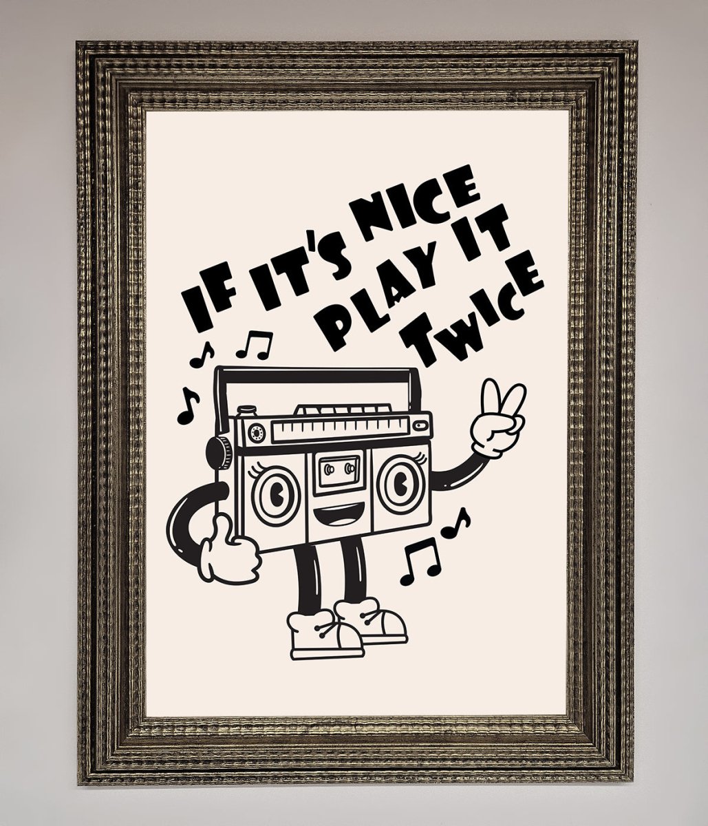 Play Twice Framed Wall Art-10