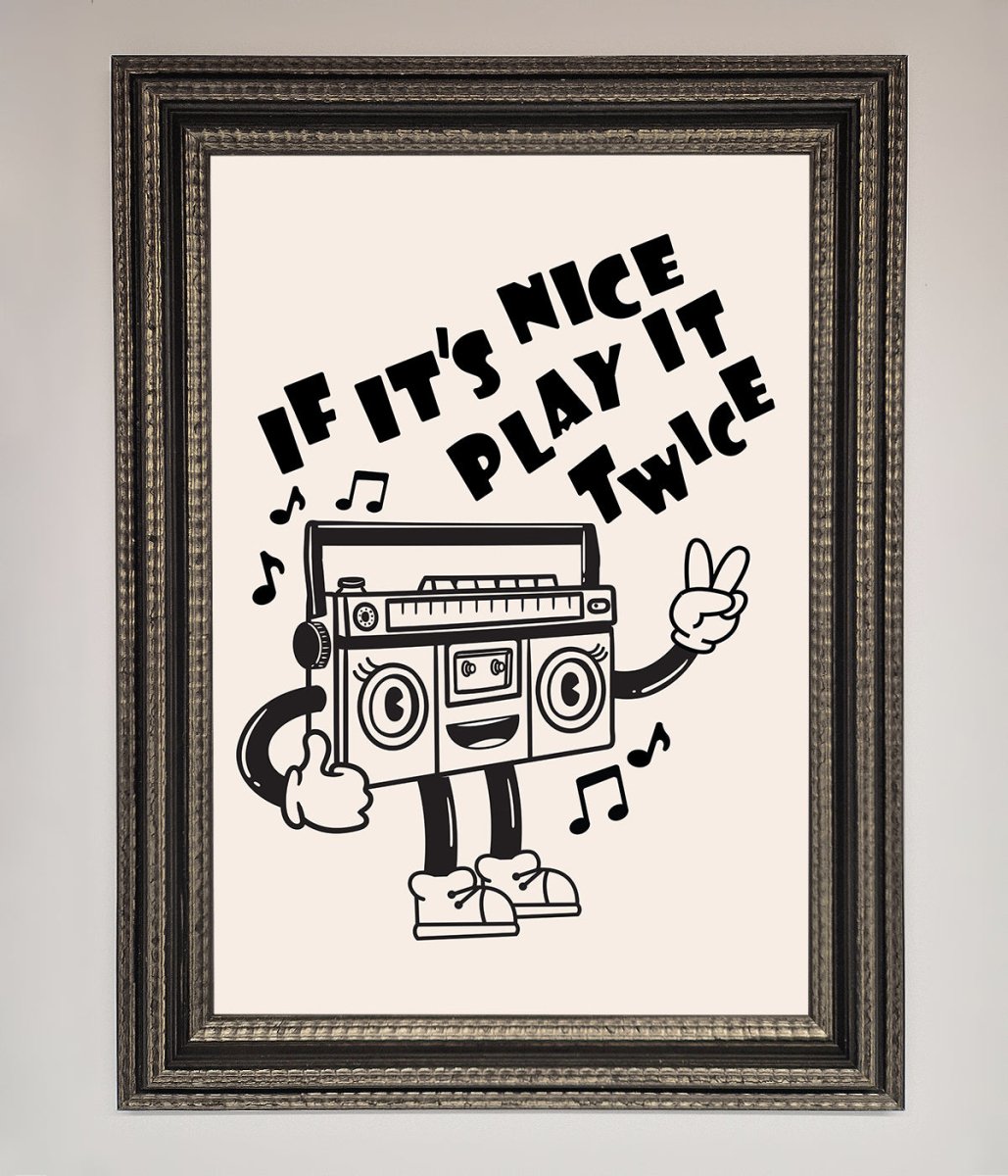 Play Twice Framed Wall Art-13