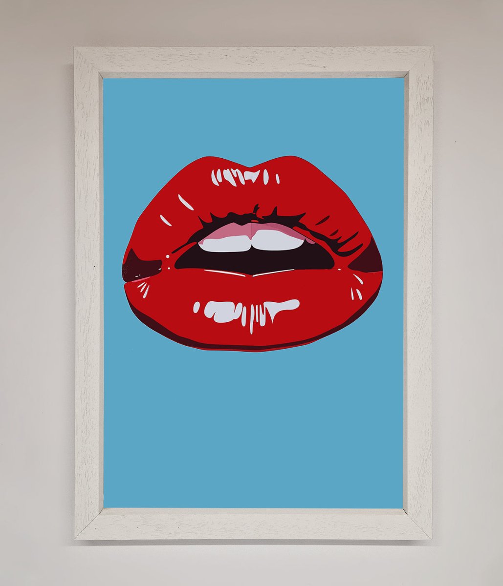 Red Lips Contemporary Framed Poster-2
