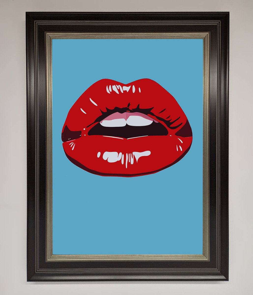 Red Lips Contemporary Framed Poster-7