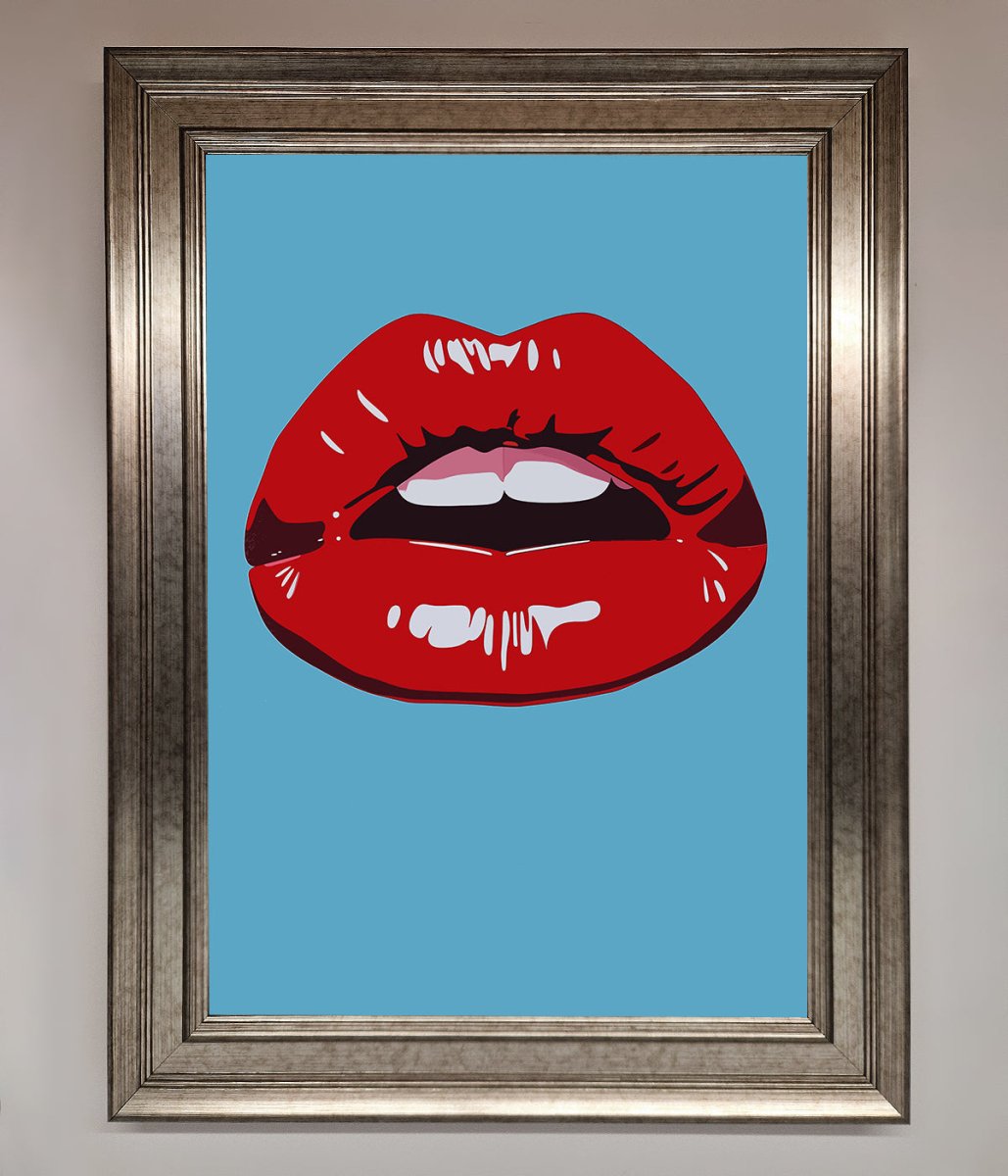 Red Lips Contemporary Framed Poster-5