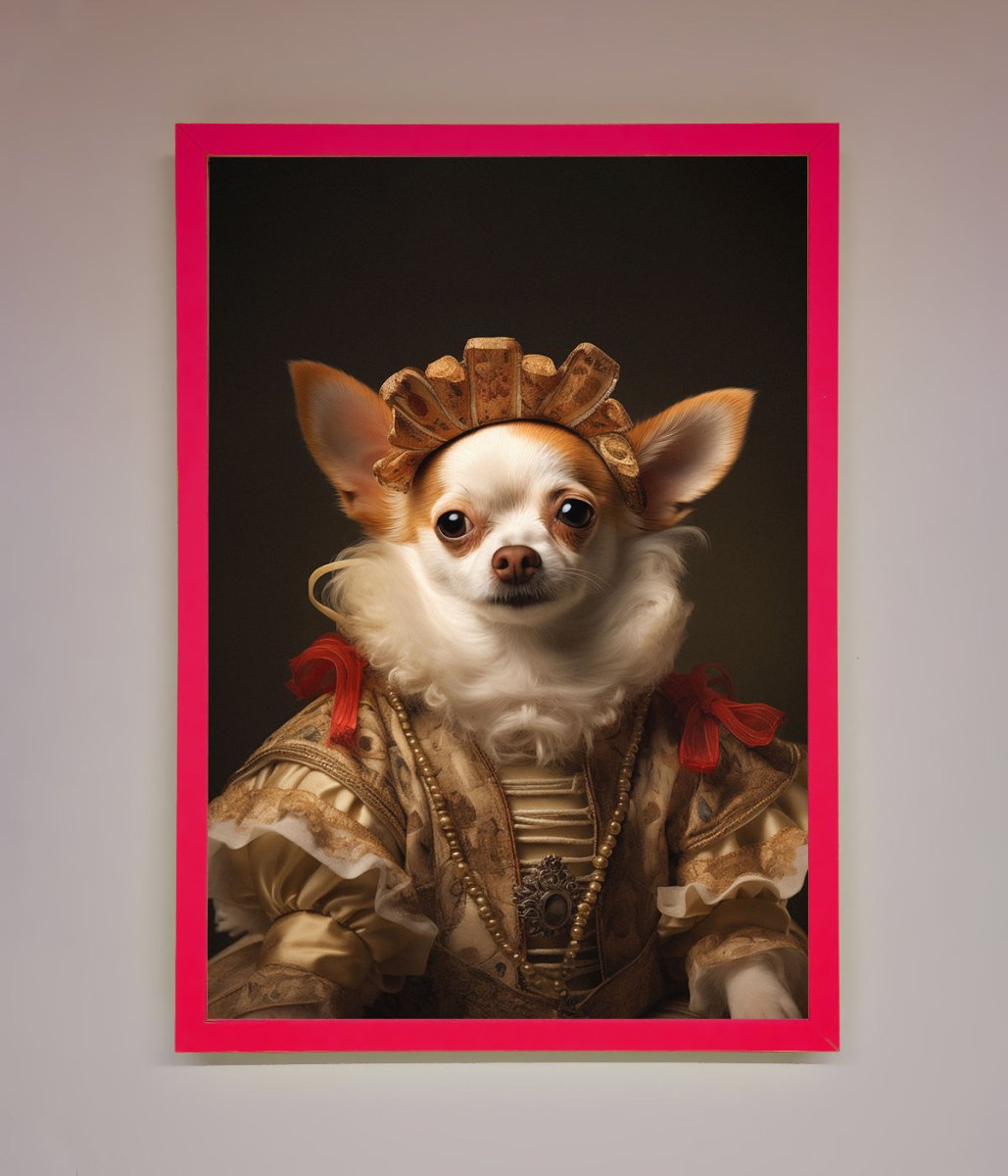 Renaissance Chihuahua Framed Print-1