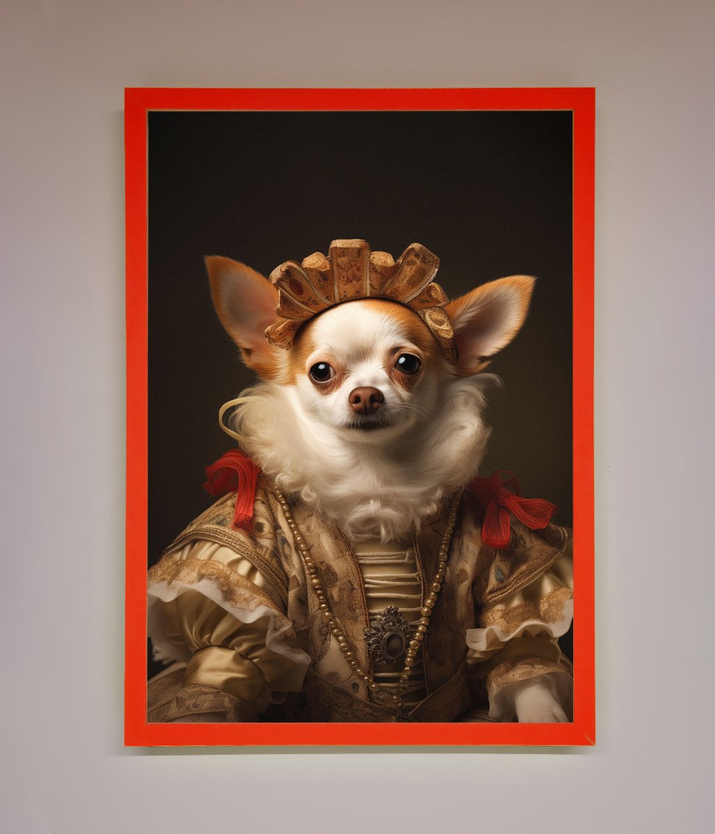 Renaissance Chihuahua Framed Print-6