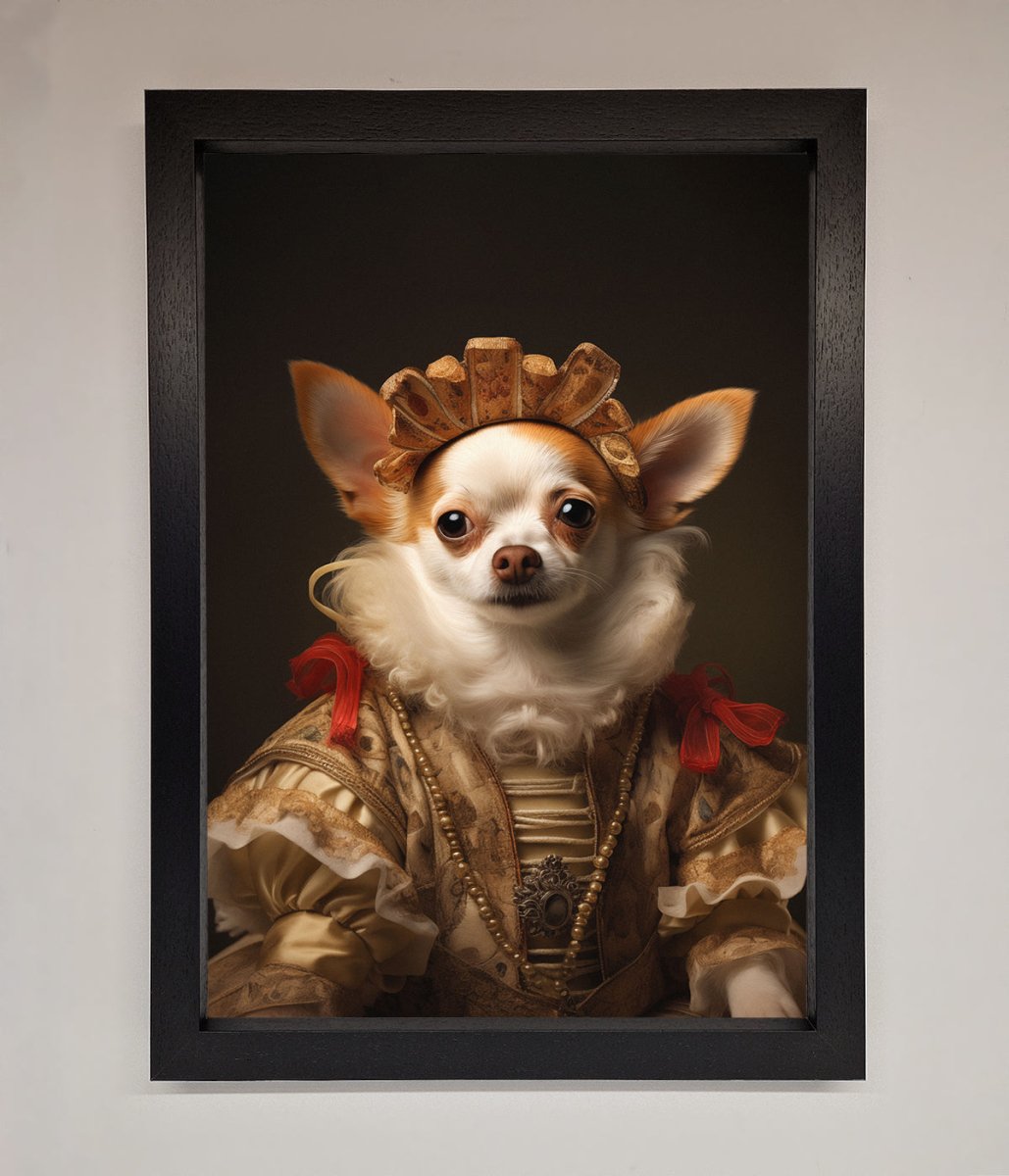 Renaissance Chihuahua Framed Print-2