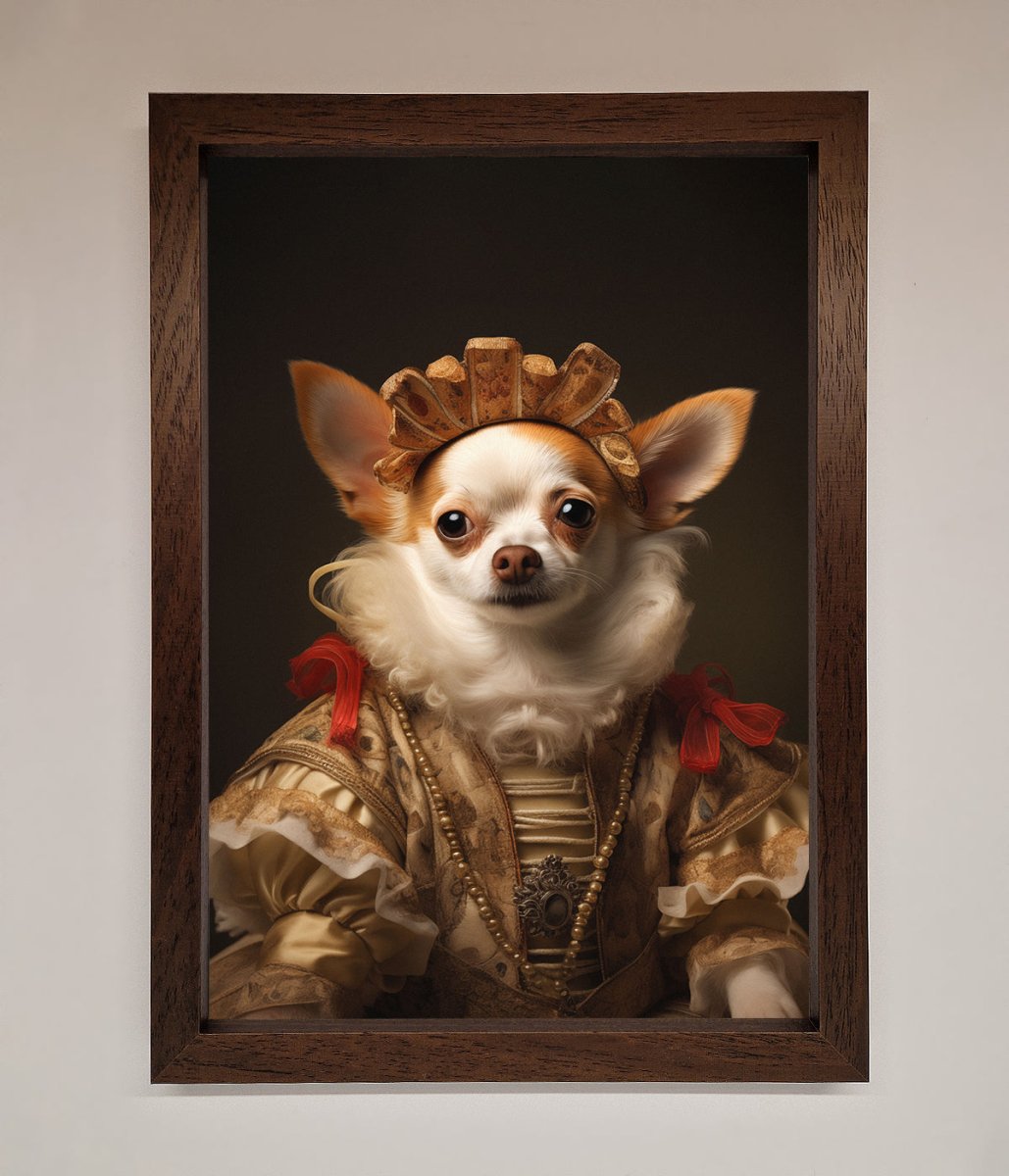 Renaissance Chihuahua Framed Print-18