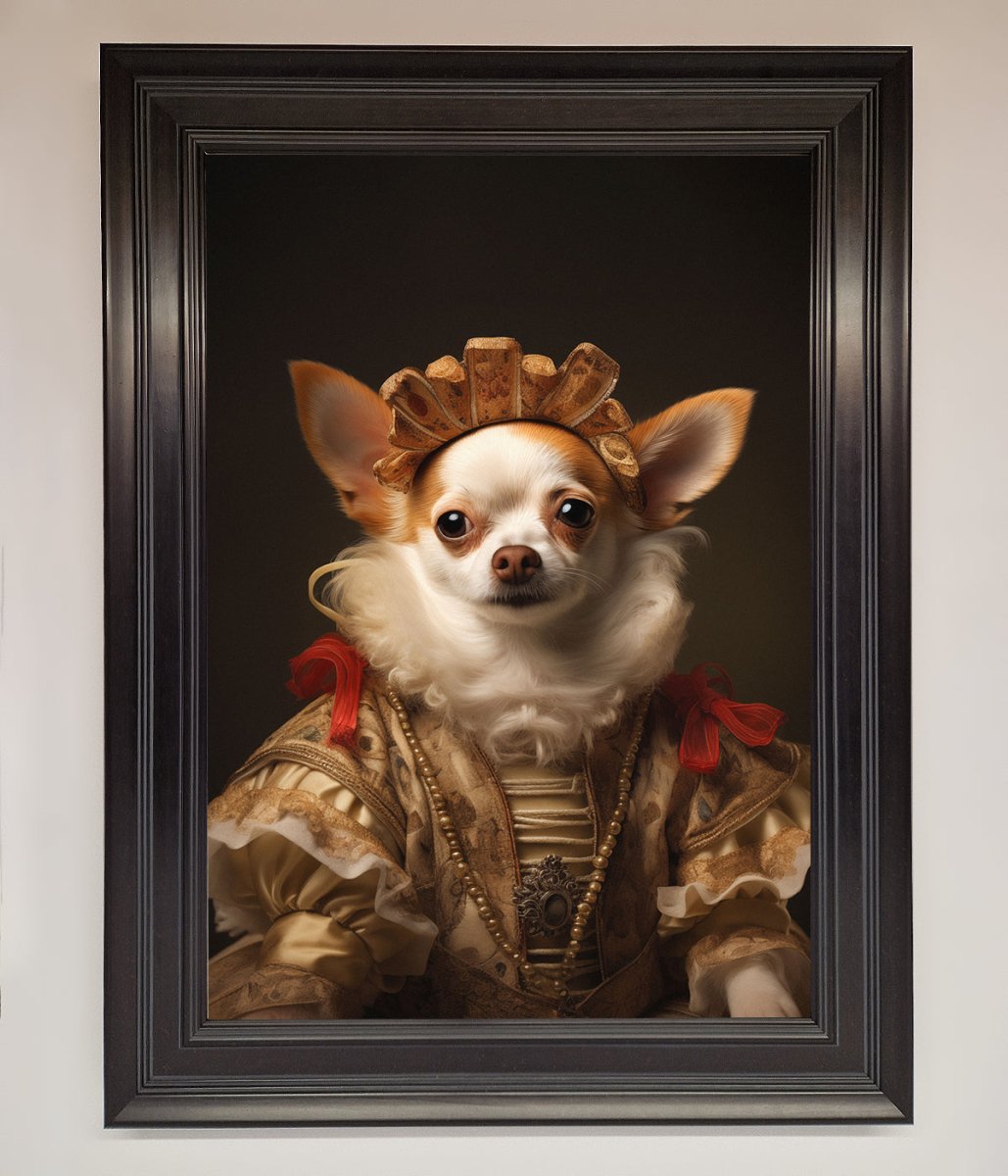 Renaissance Chihuahua Framed Print-14