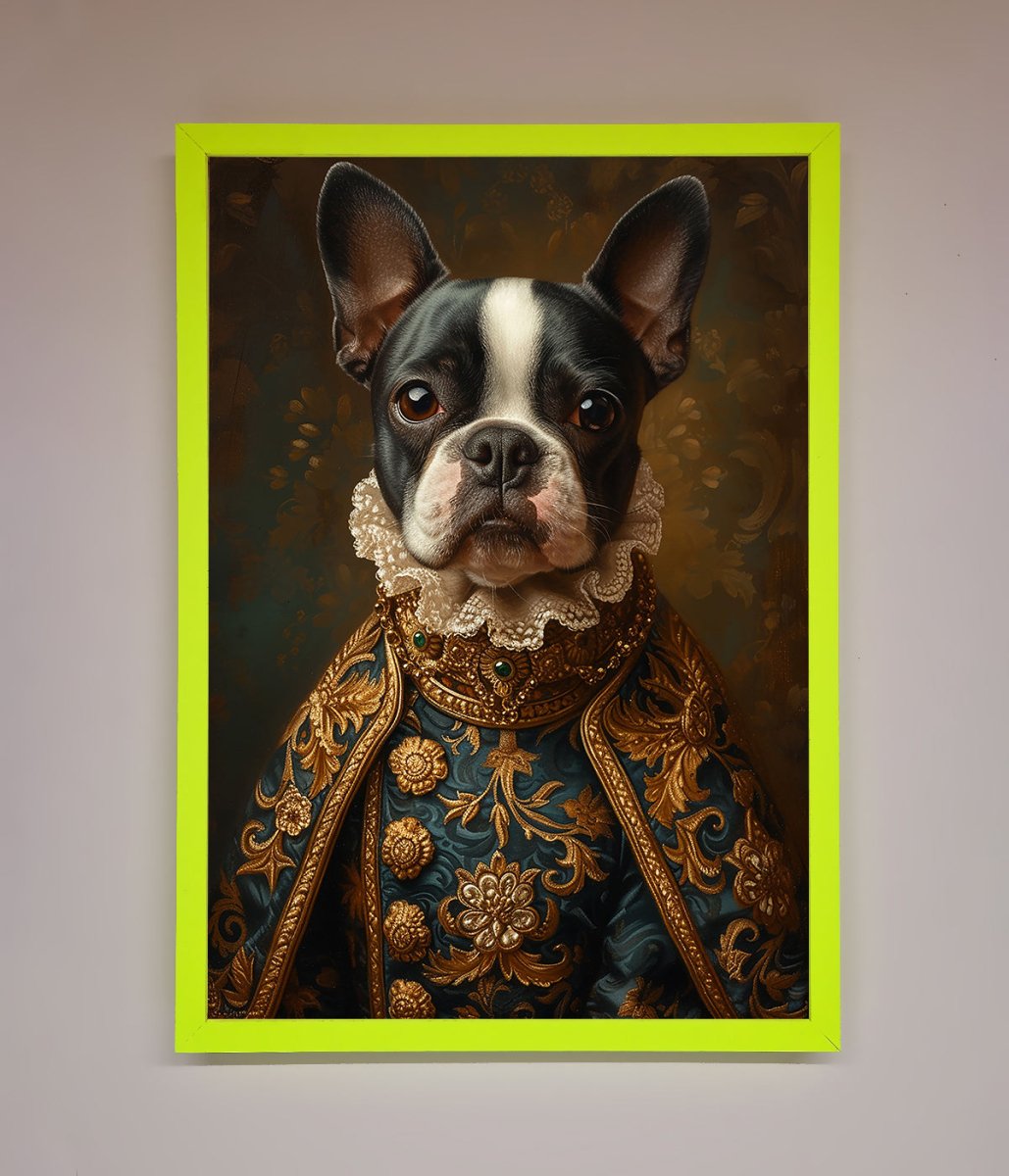 Renaissance French Bulldog Framed Print-12