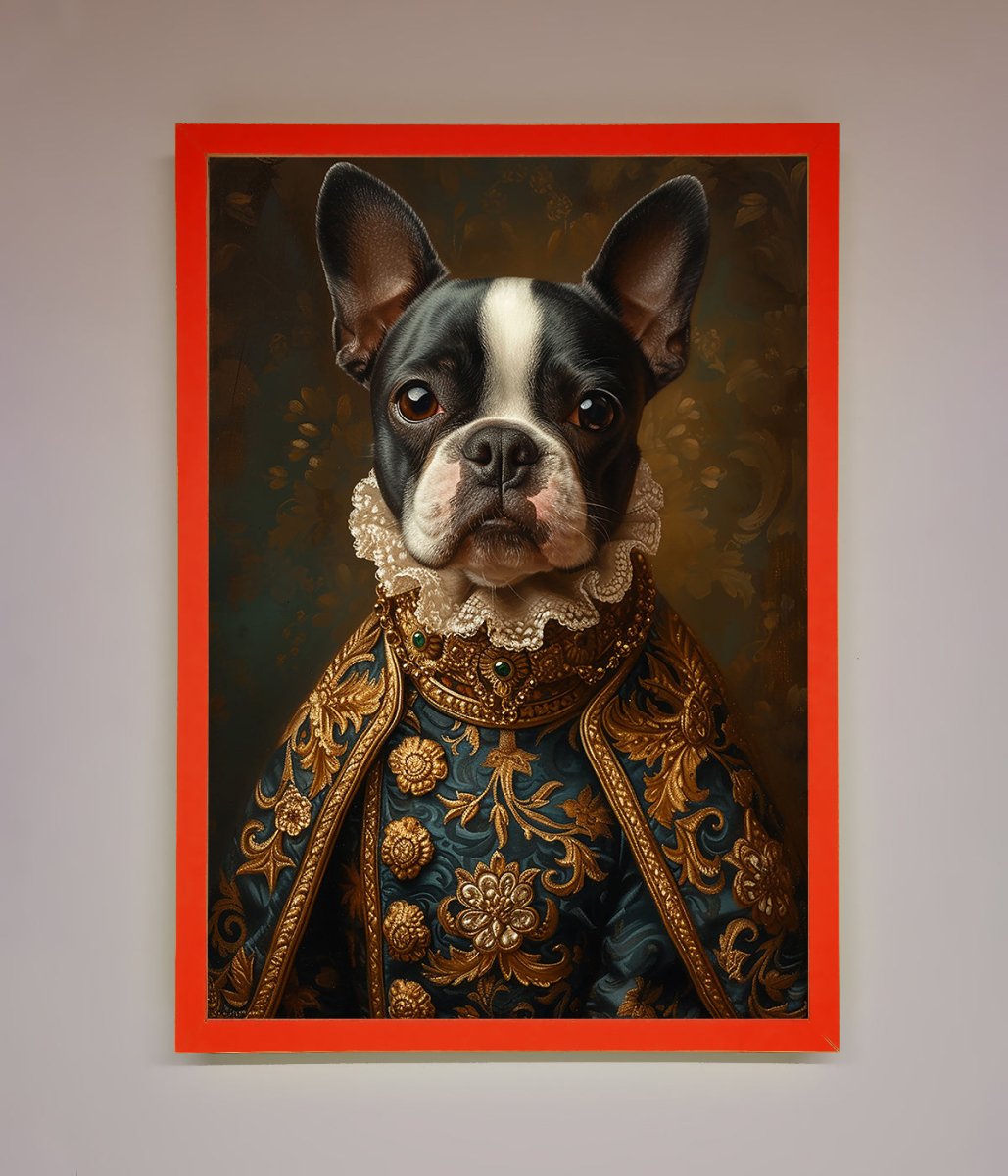 Renaissance French Bulldog Framed Print-14