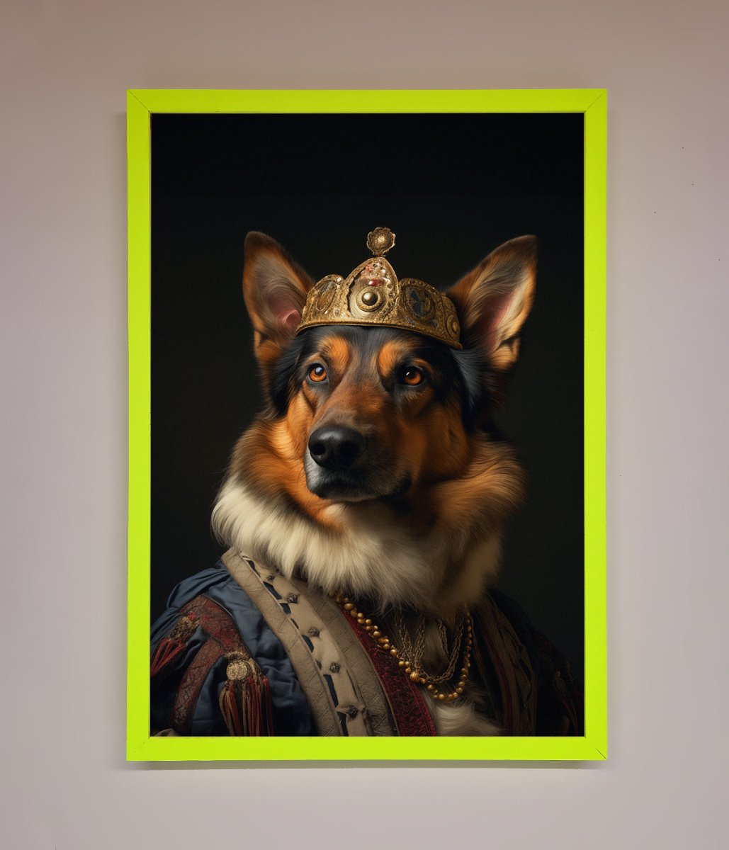 Renaissance German Shepherd Framed Wall Art-8