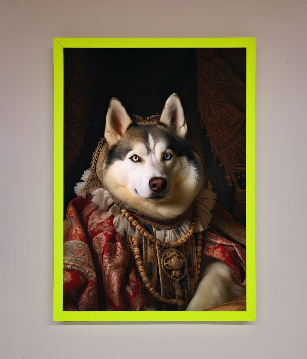 Renaissance Husky Framed Print-8