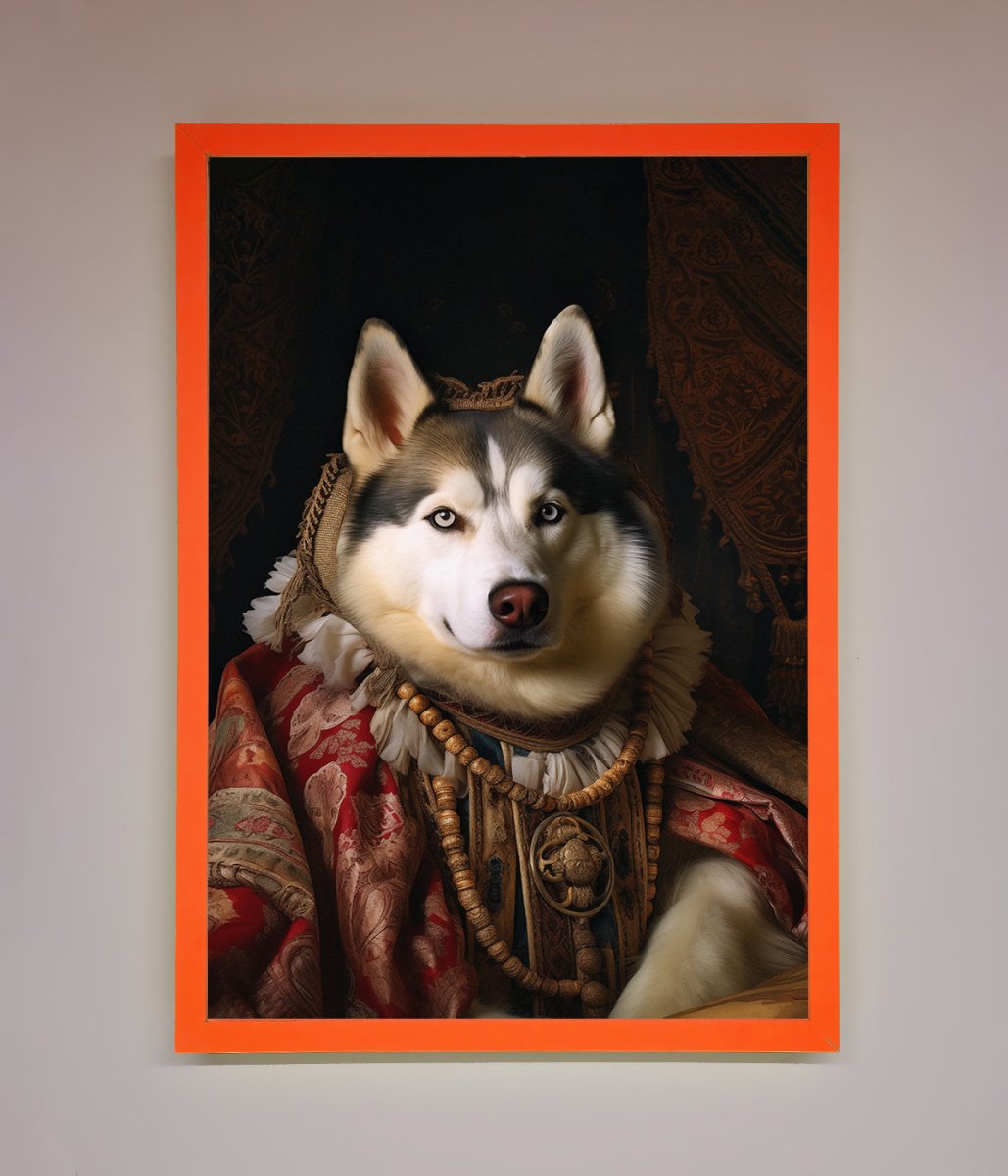 Renaissance Husky Framed Print-6