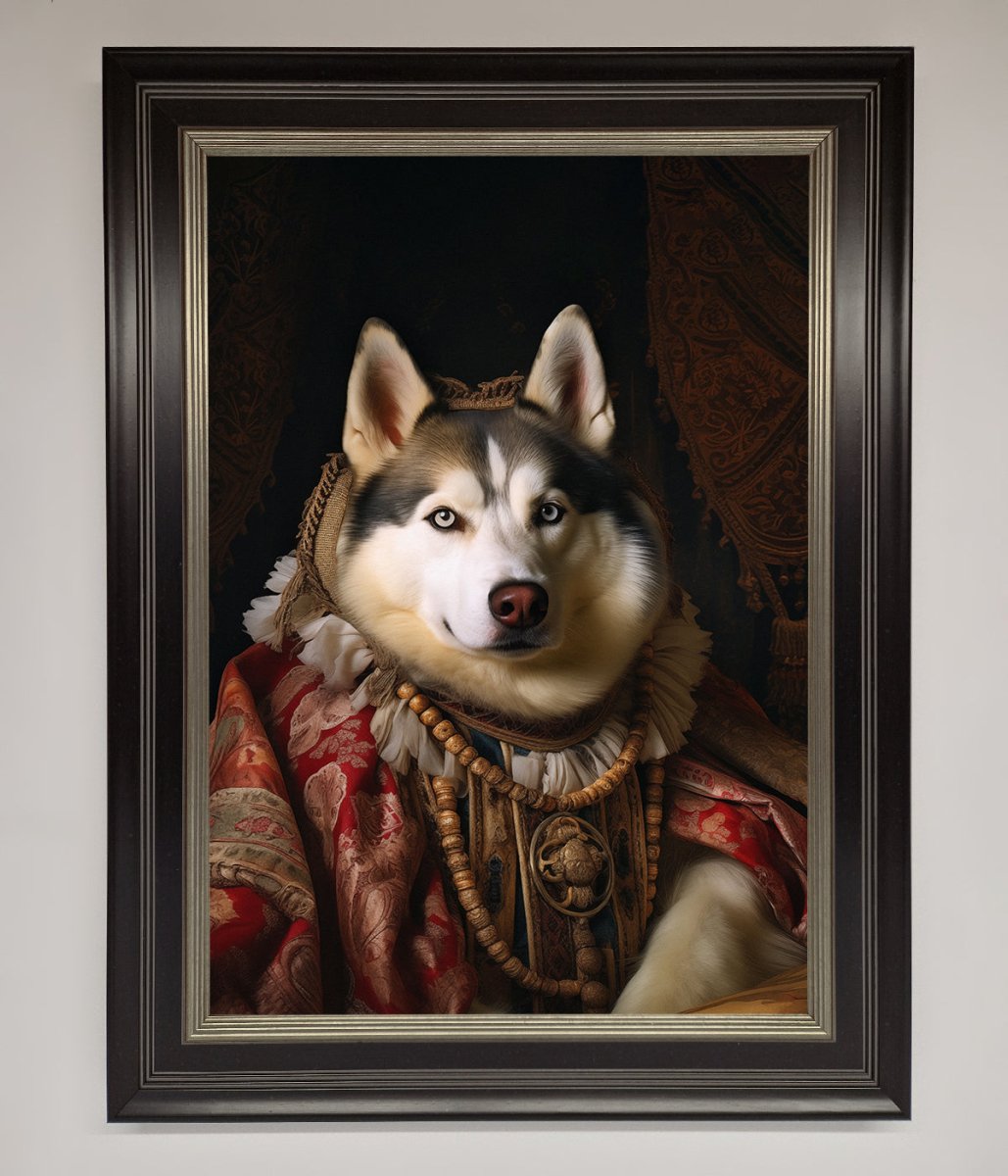 Renaissance Husky Framed Print-16