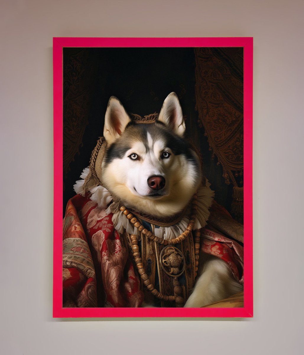 Renaissance Husky Framed Print-5