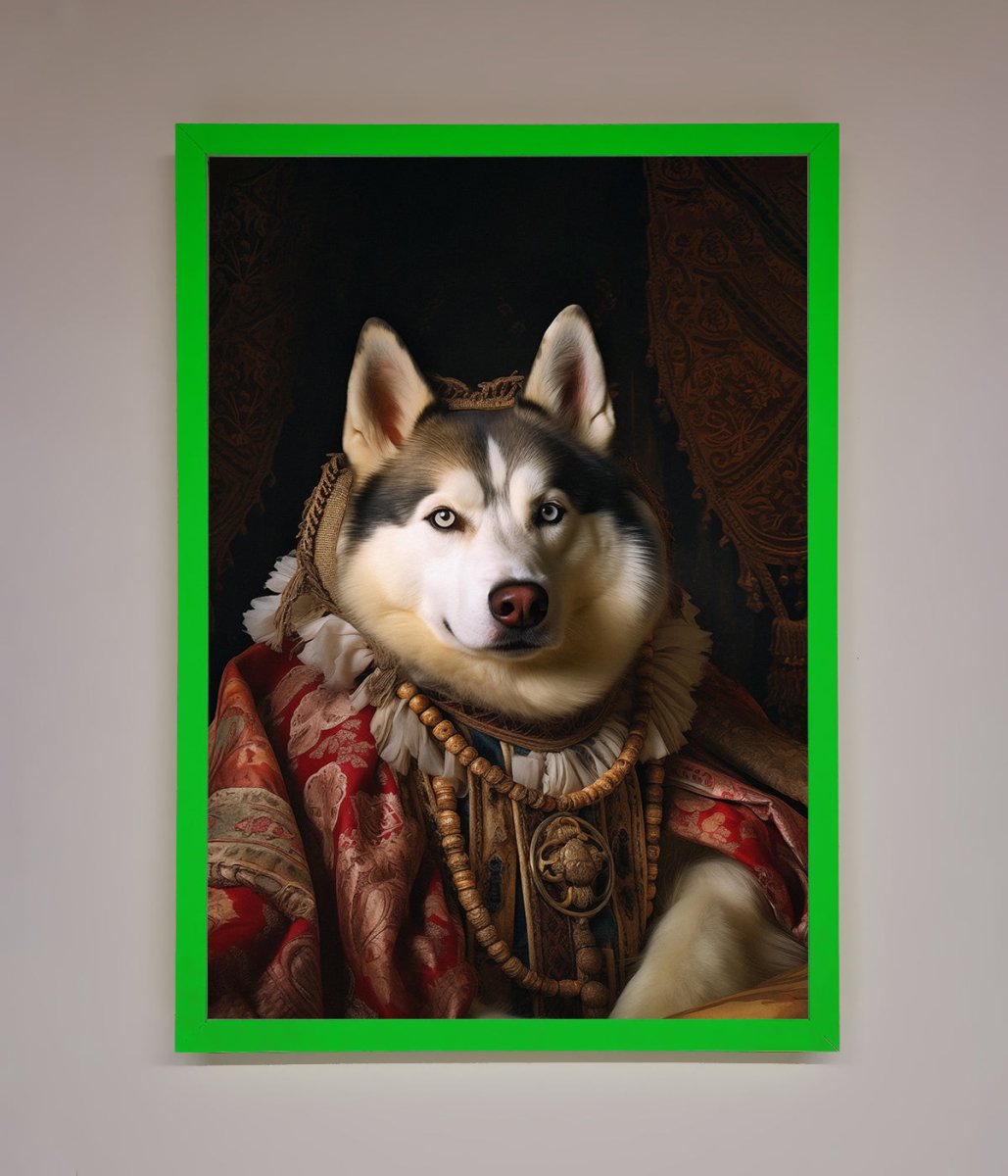 Renaissance Husky Framed Print-9
