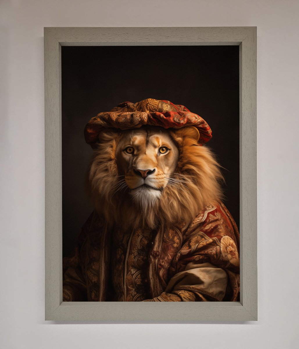 Renaissance Lion Framed Wall Art-3