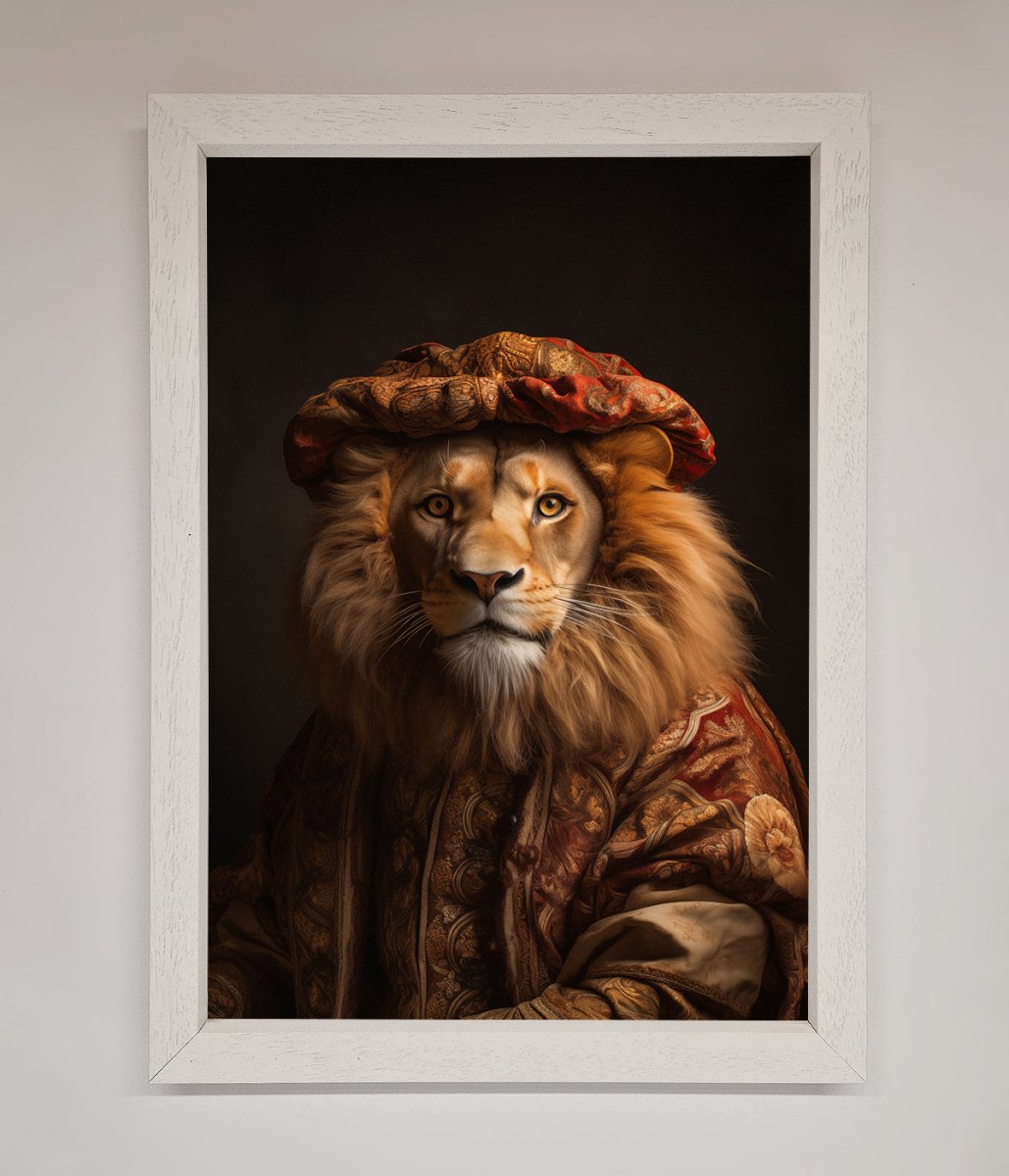 Renaissance Lion Framed Wall Art-2