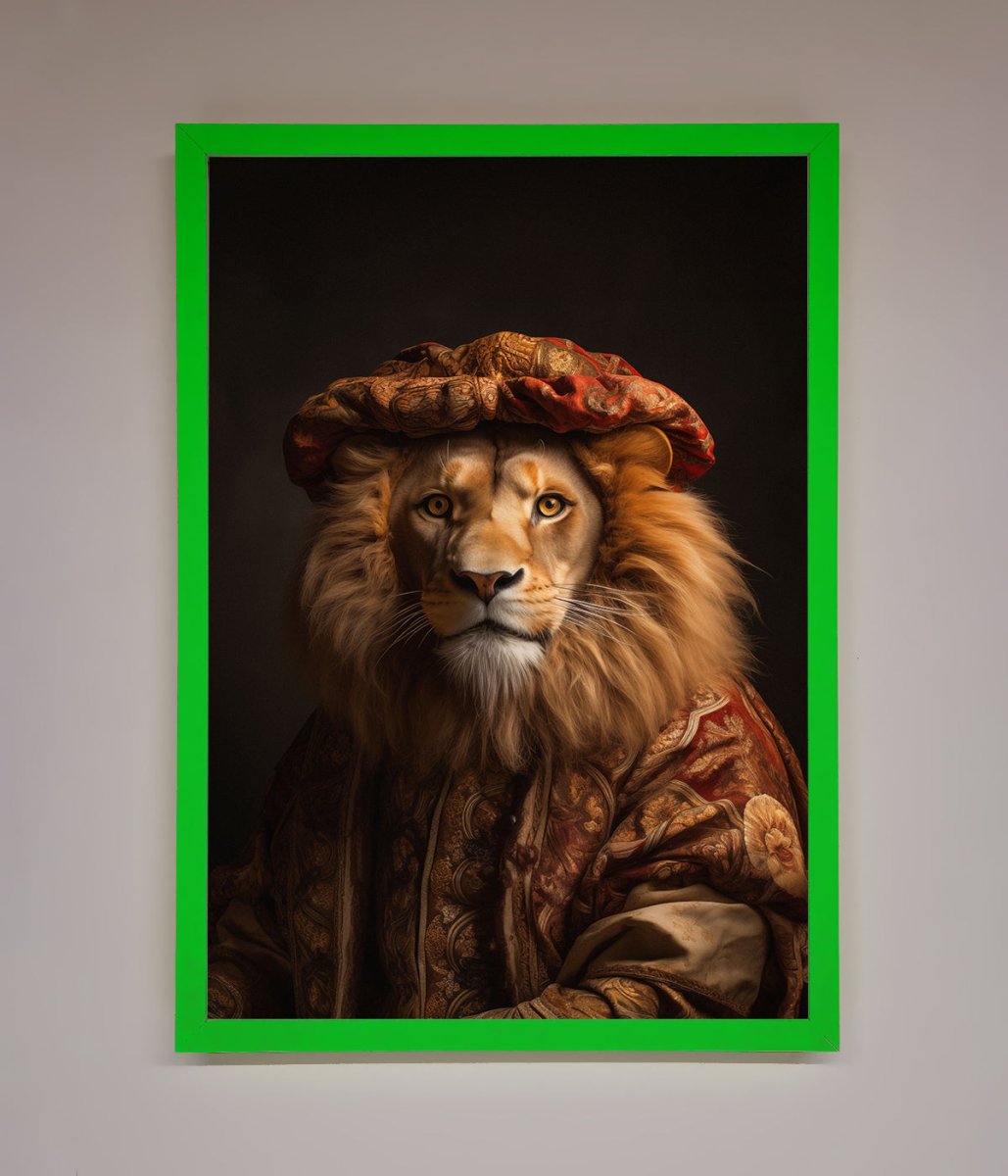 Renaissance Lion Framed Wall Art-9