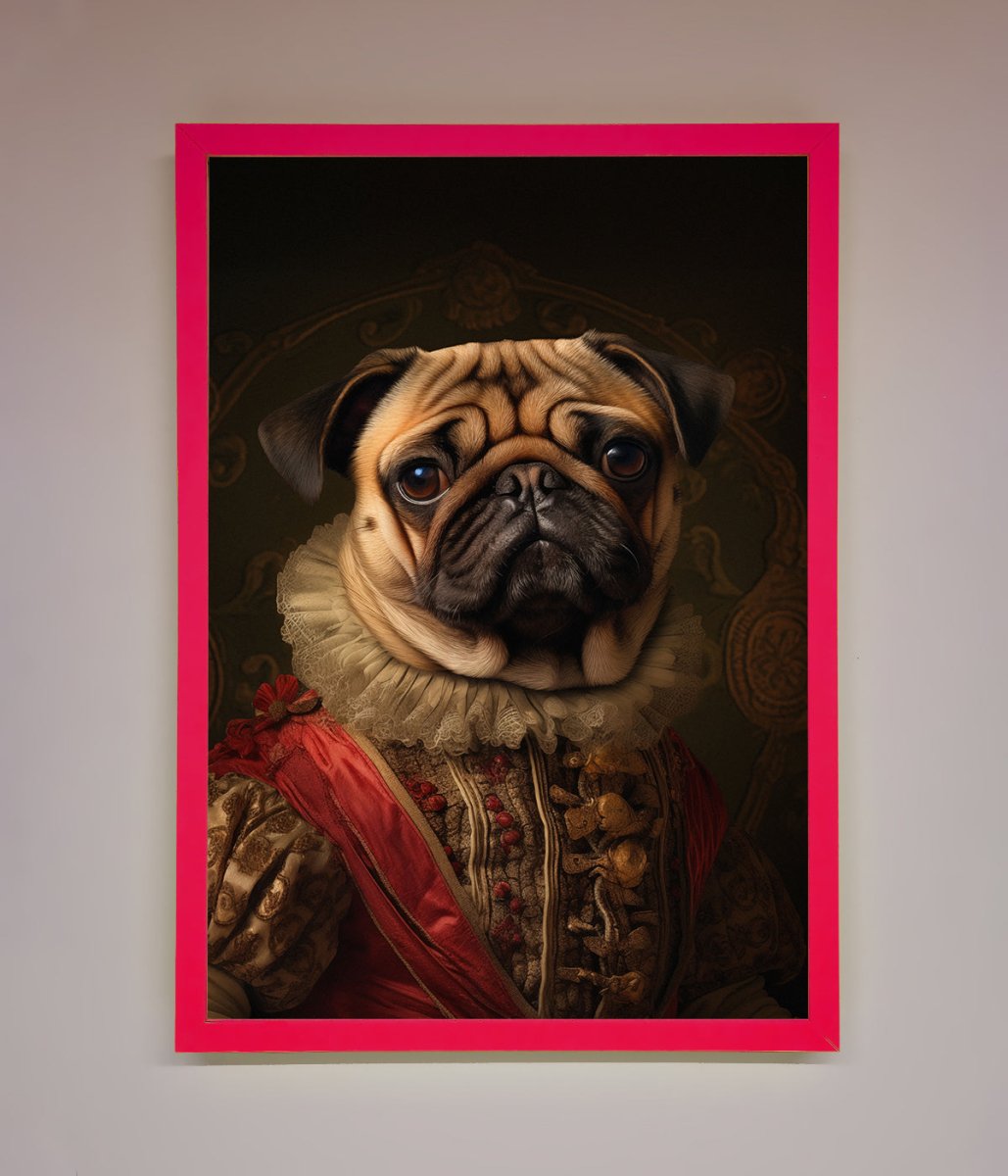 Renaissance Pugs Framed Poster-5