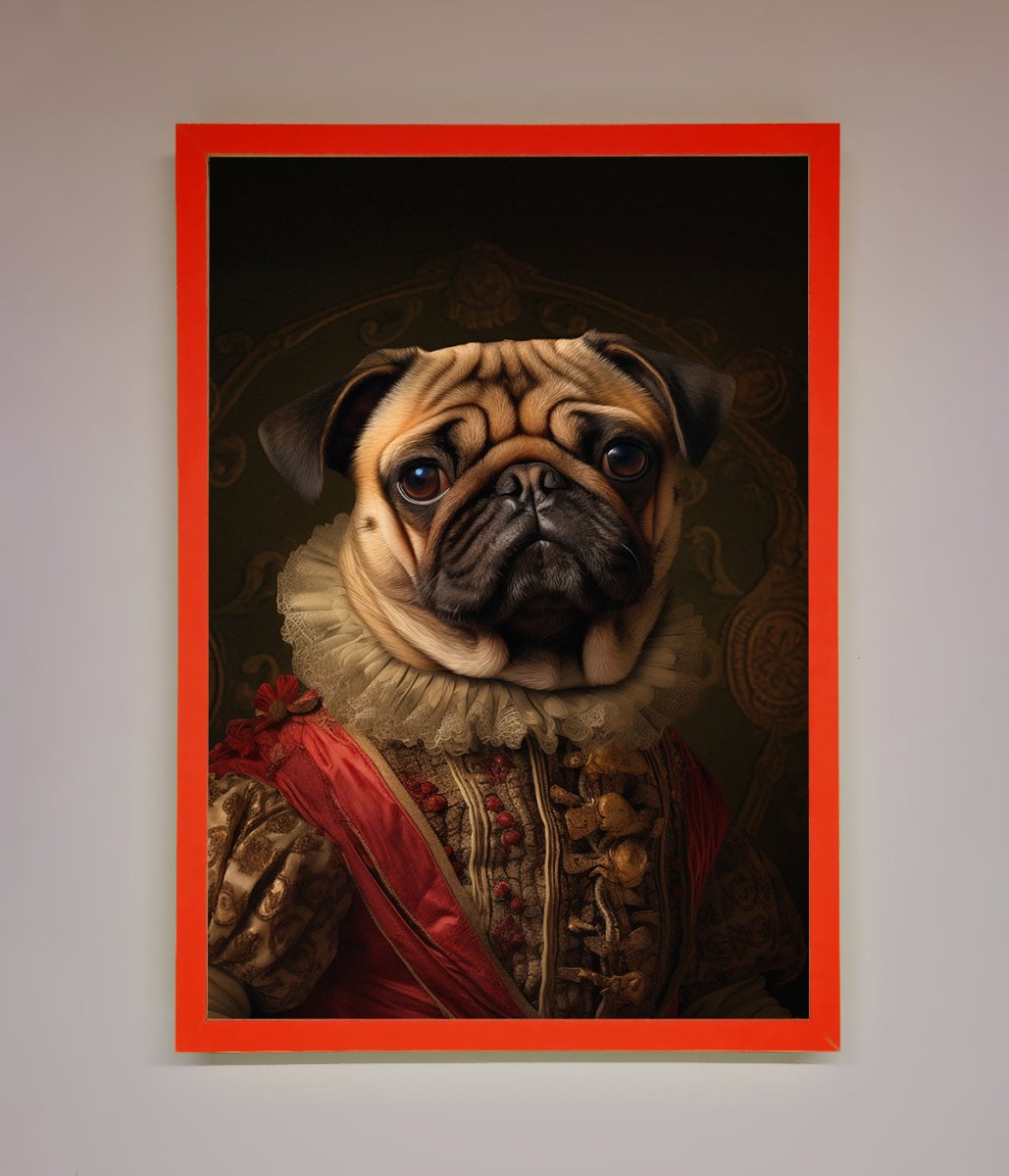 Renaissance Pugs Framed Poster-7