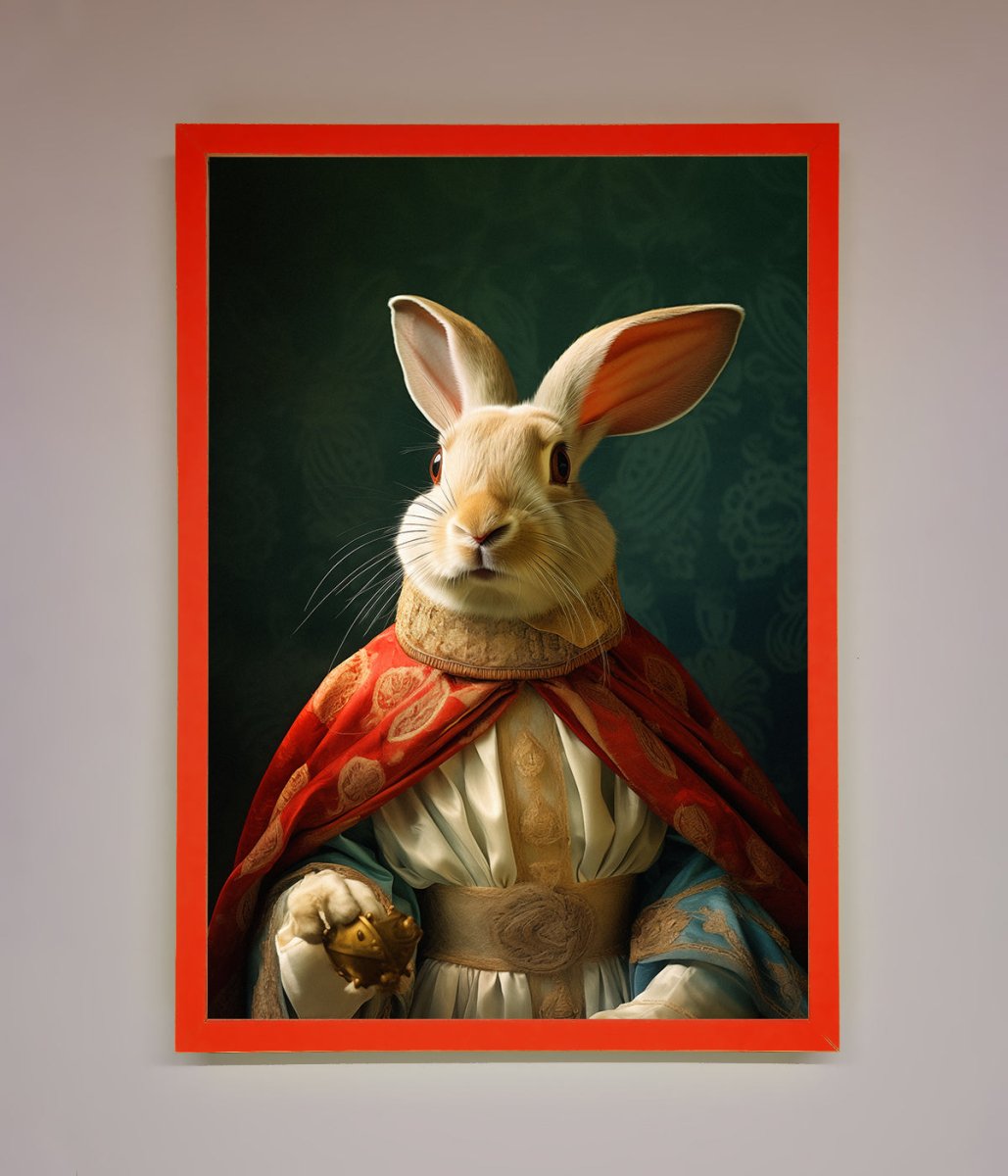 Renaissance Rabbit Framed Poster-7