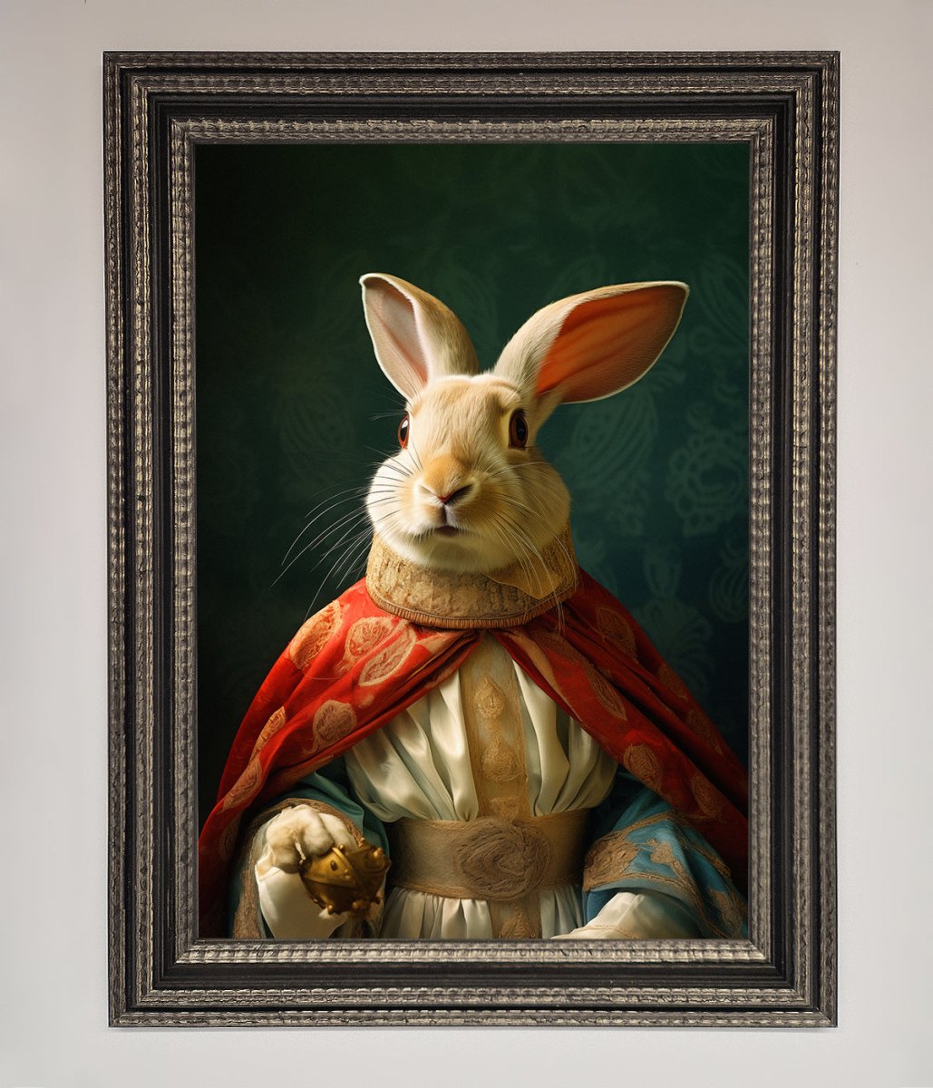 Renaissance Rabbit Framed Poster-13