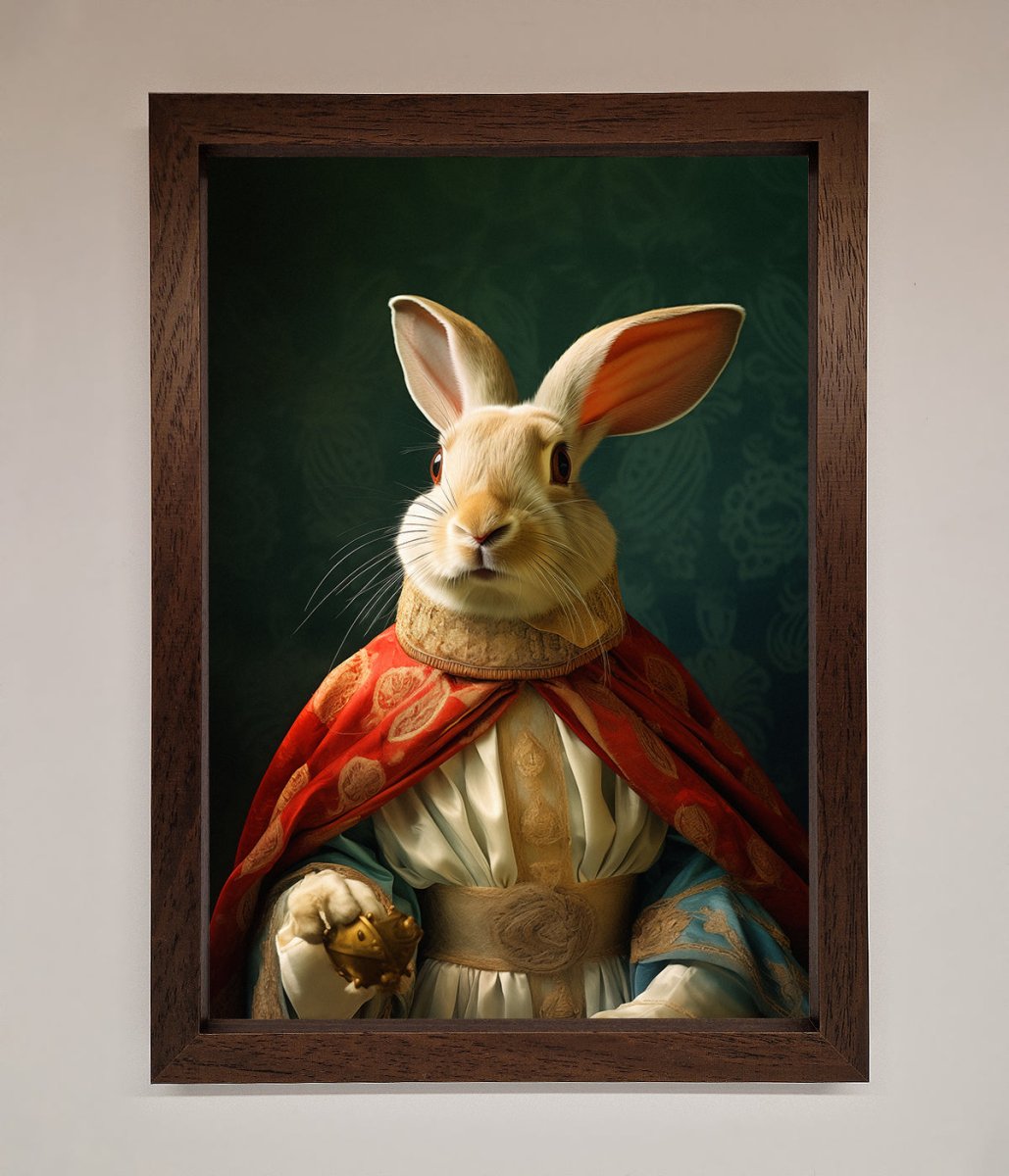 Renaissance Rabbit Framed Poster-18