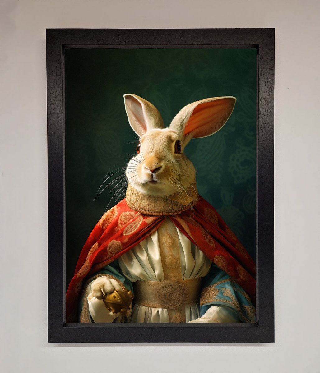Renaissance Rabbit Framed Poster-1