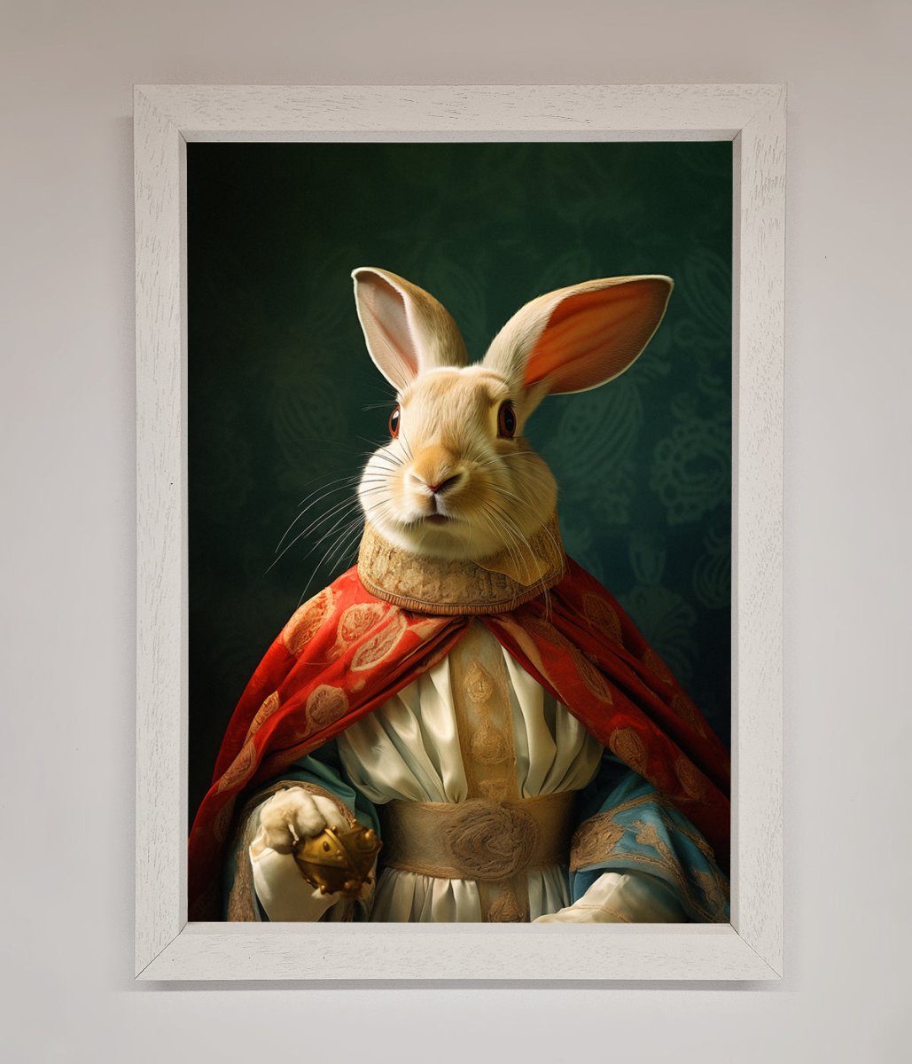 Renaissance Rabbit Framed Poster-2
