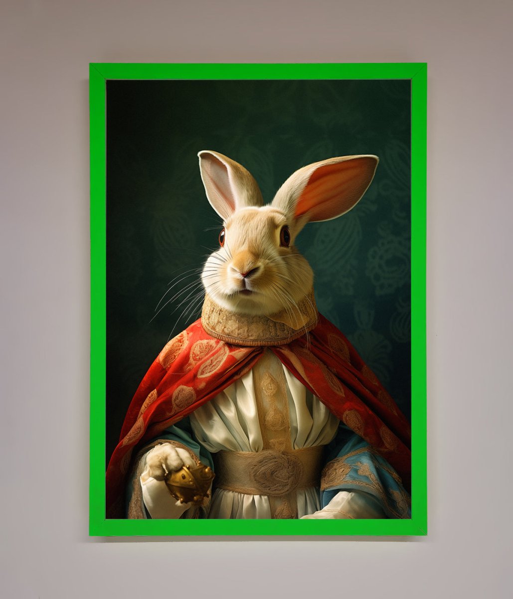 Renaissance Rabbit Framed Poster-9