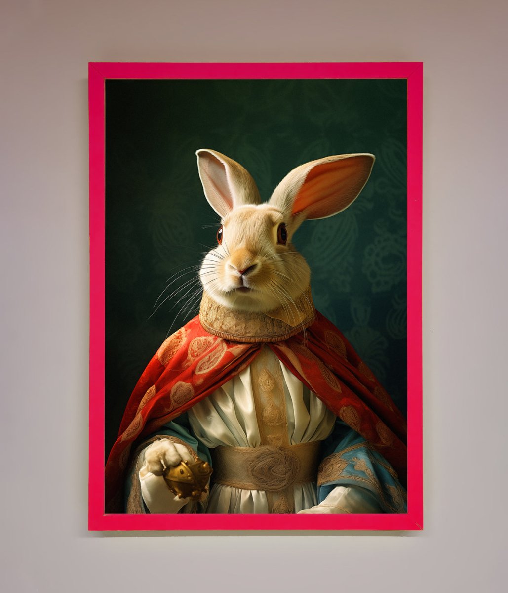 Renaissance Rabbit Framed Poster-5